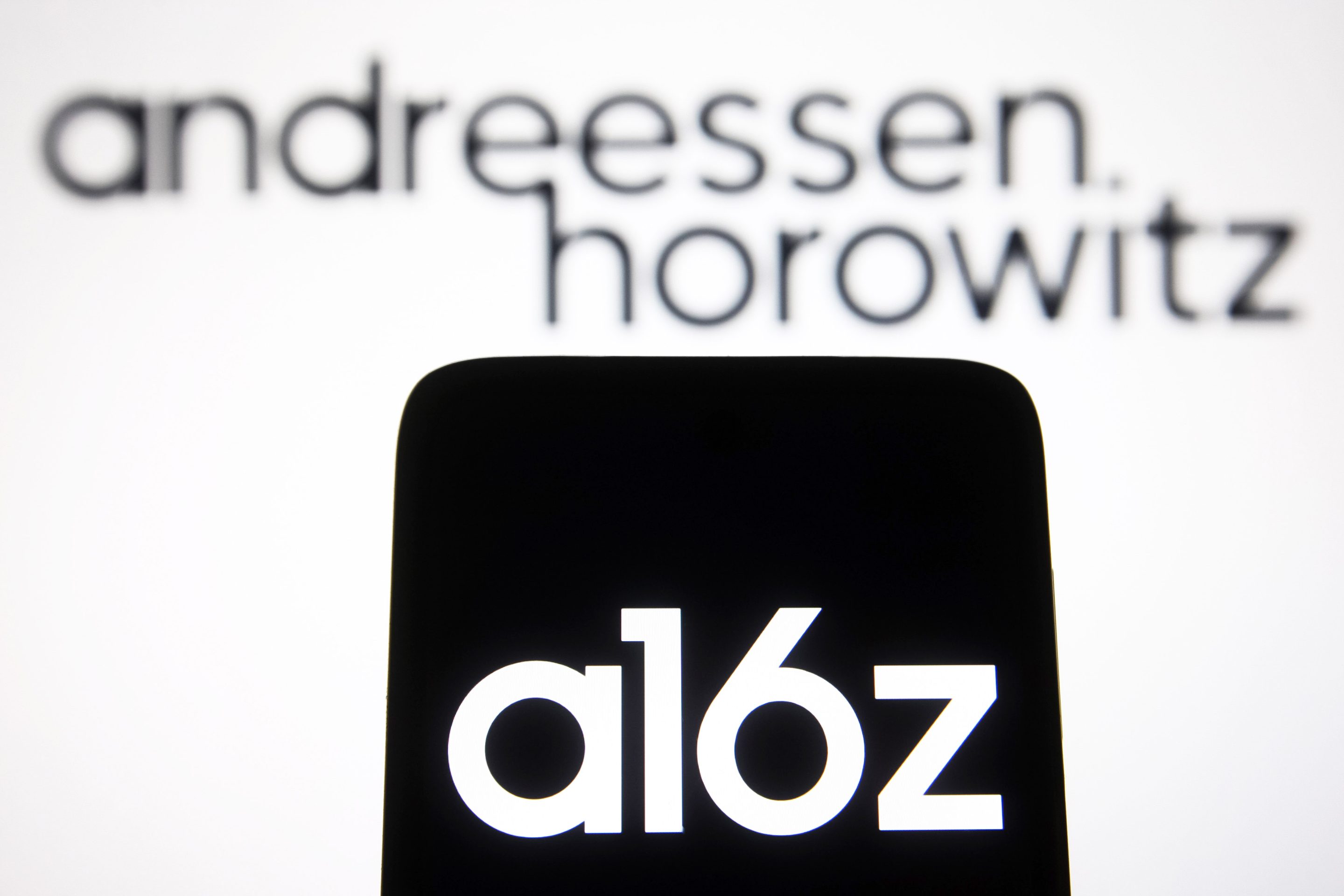 A photo illustration of the a16z logo