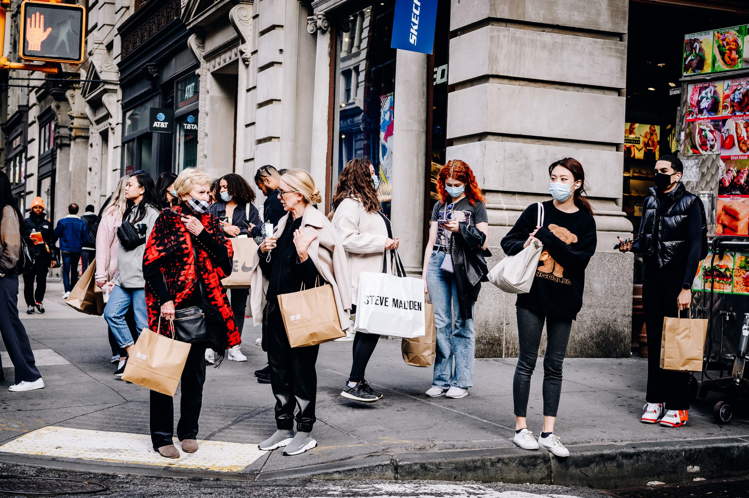 Shoppers in SoHo
