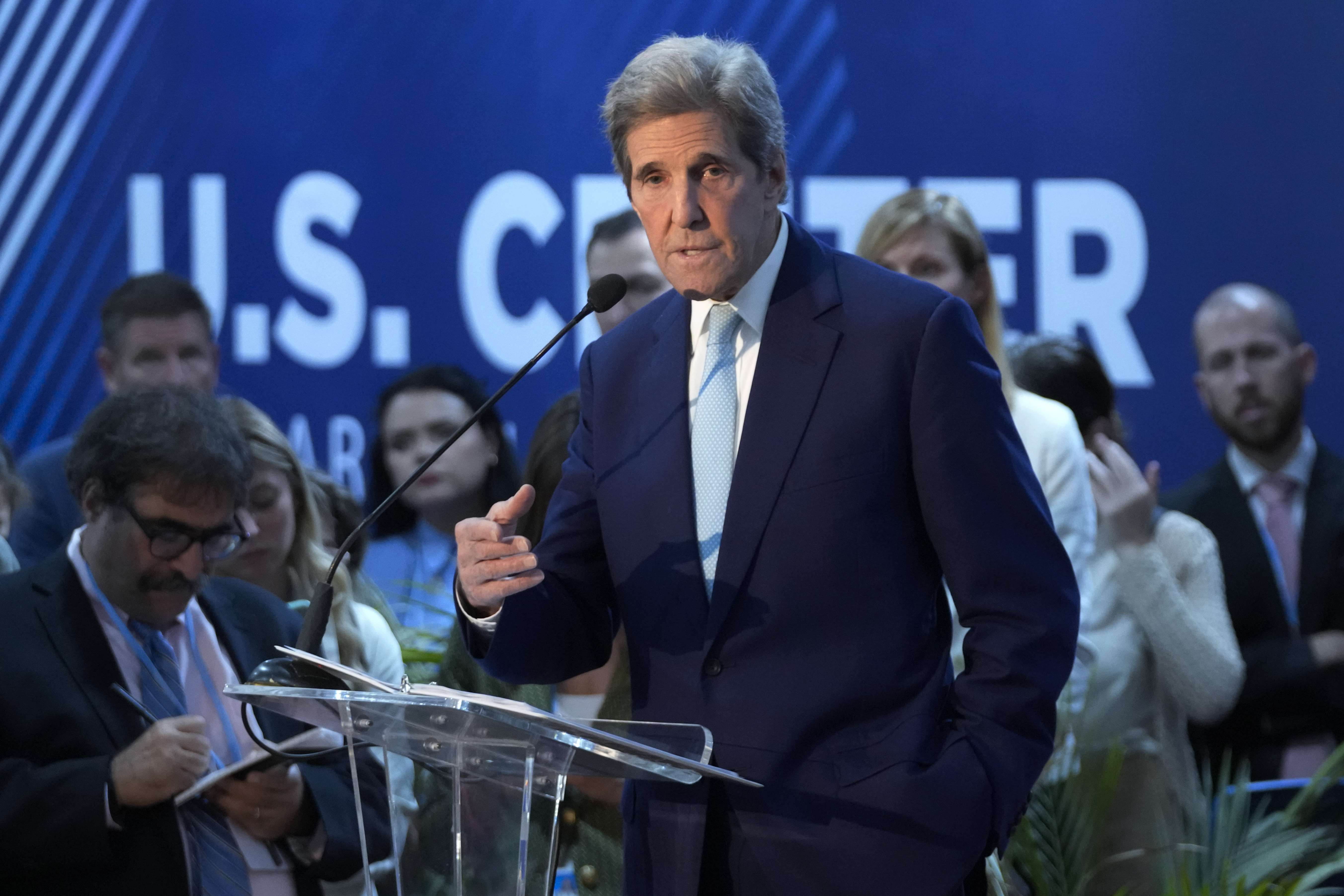 U.S. climate envoy John Kerry told The Associated Press on Jan. 15, 2023 that he backs the UAE's decision to appoint the CEO of a state-run oil company to preside over the upcoming U.N. climate negotiations in Dubai, citing his work on renewable energy projects.