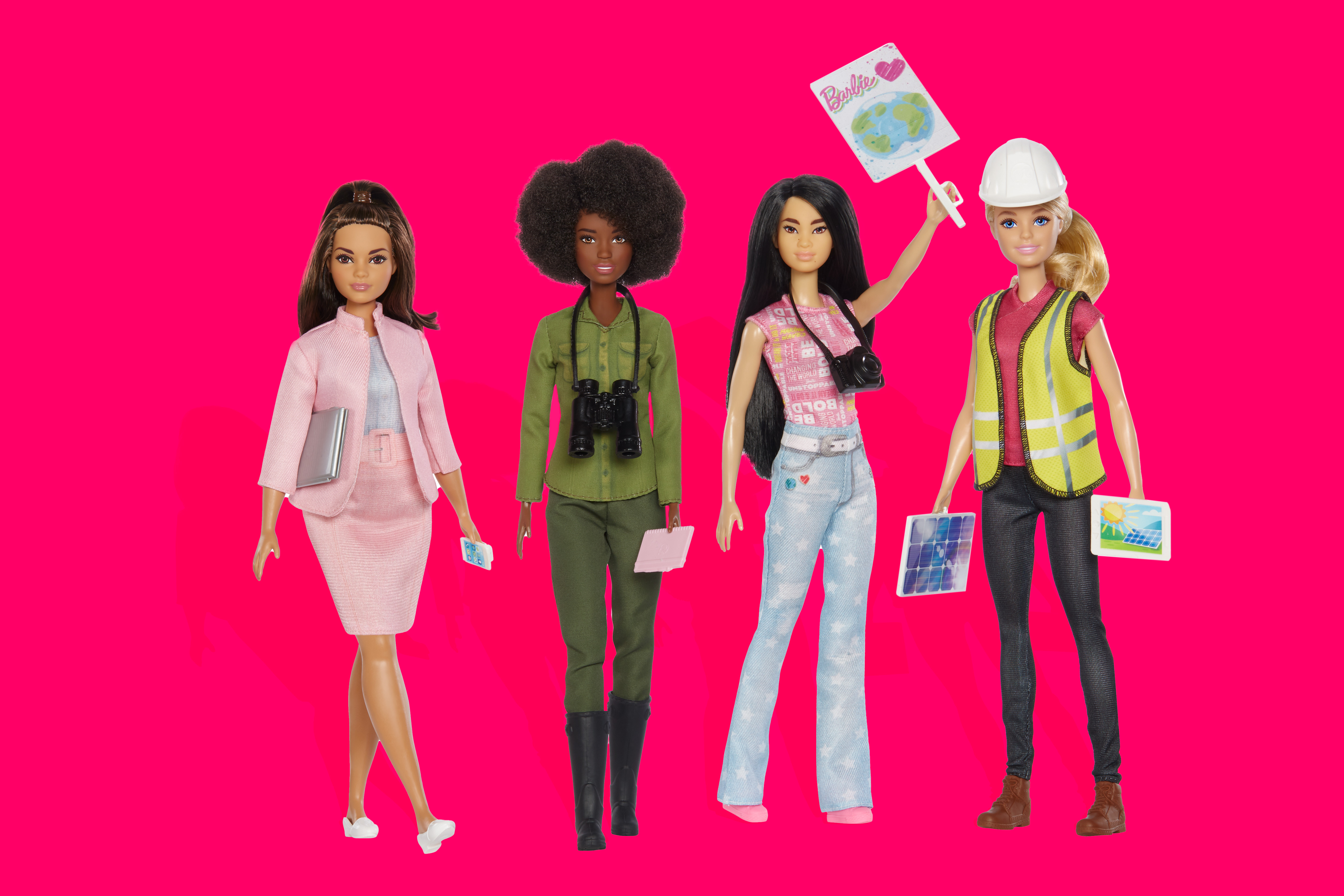 Mattel launched their sustainability Barbies in July 2022.