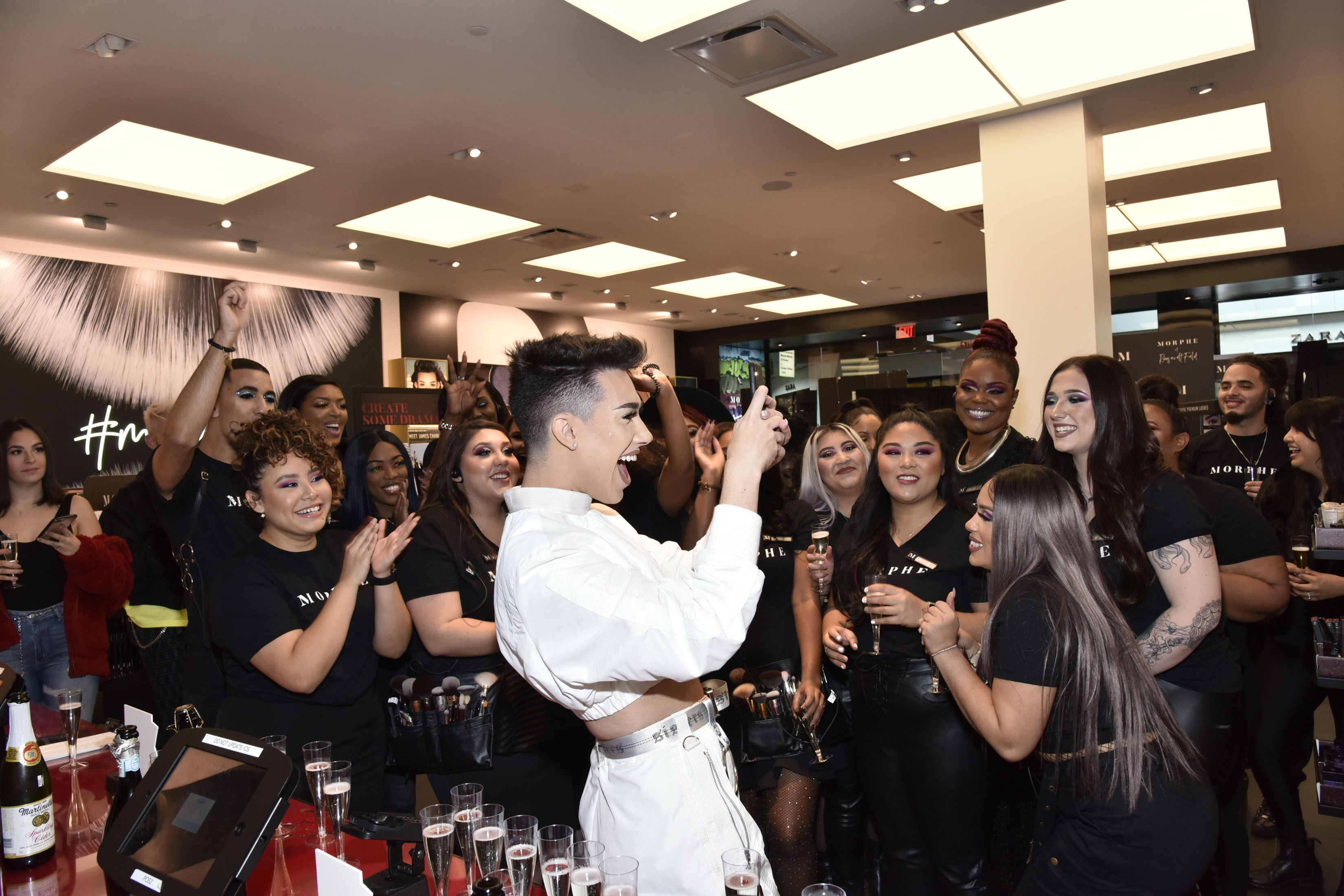 James Charles at a Morphe store in Garden City, NY.