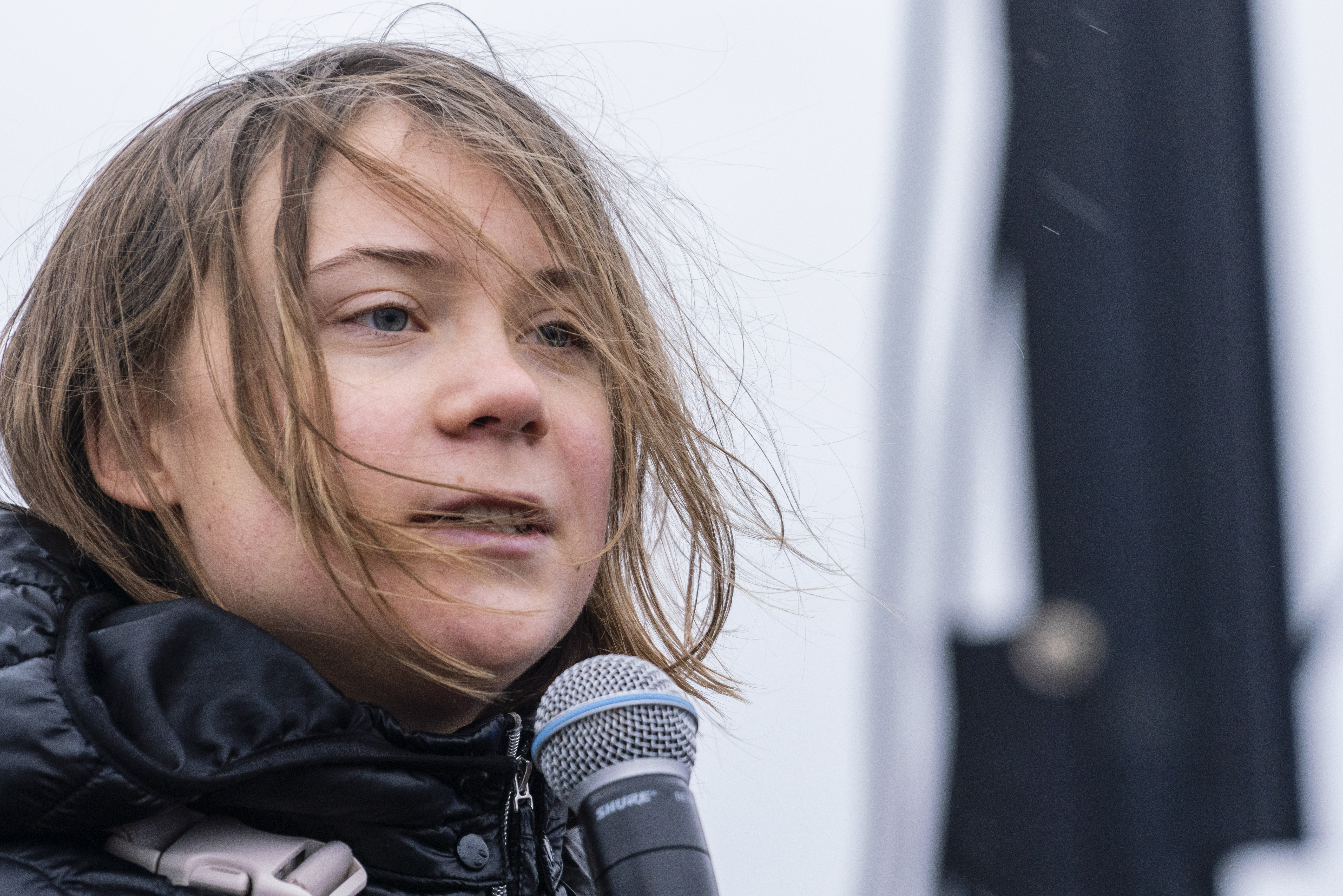 Greta Thunberg came to Germany to prevent a community from being flattened to make way for brown coal strip mine under corporate plans. Police eventually evicted her by force..