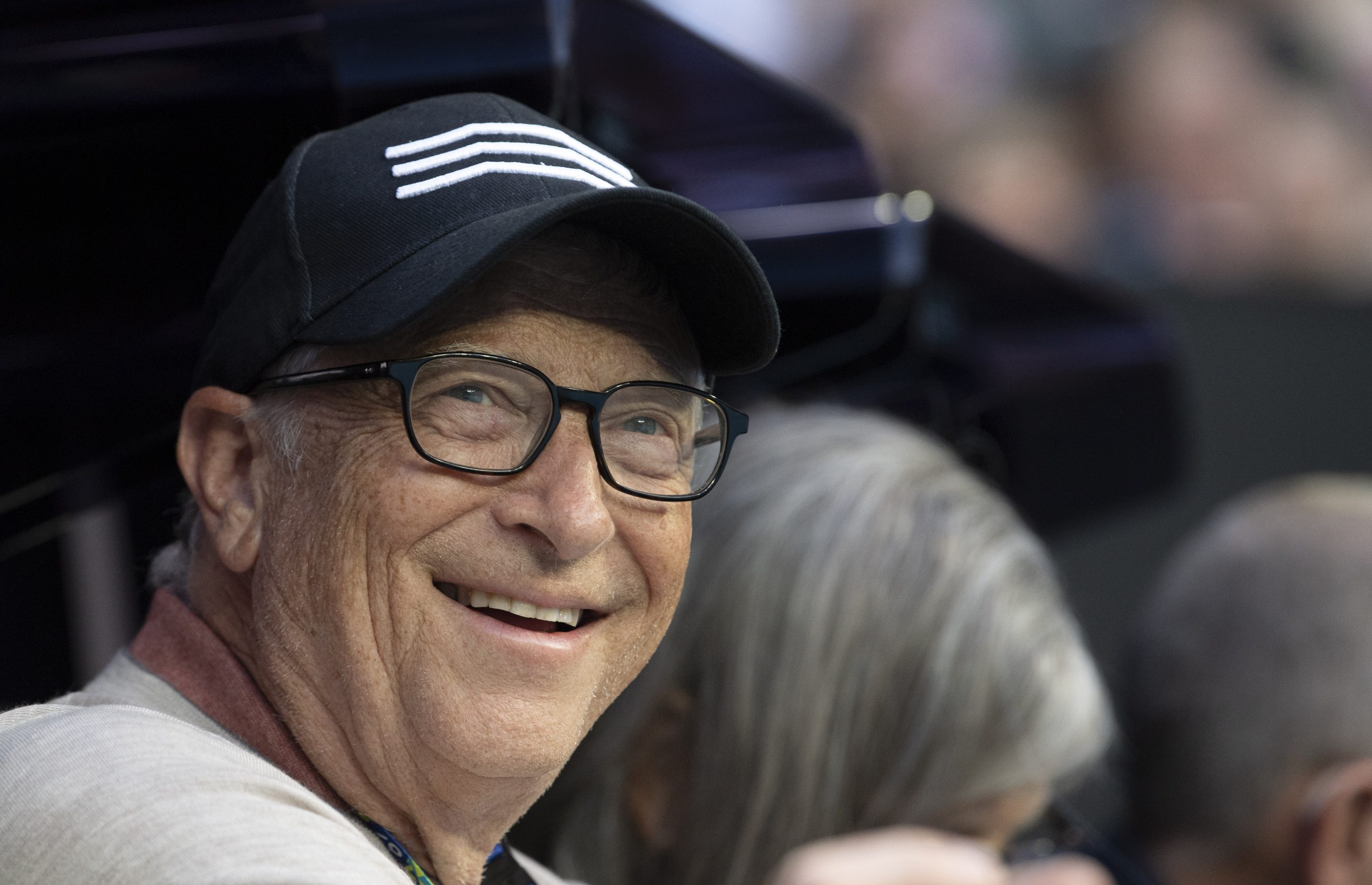 Bill Gates, seen here at the Australian Open on Thursday, considers China's rise a net positive.