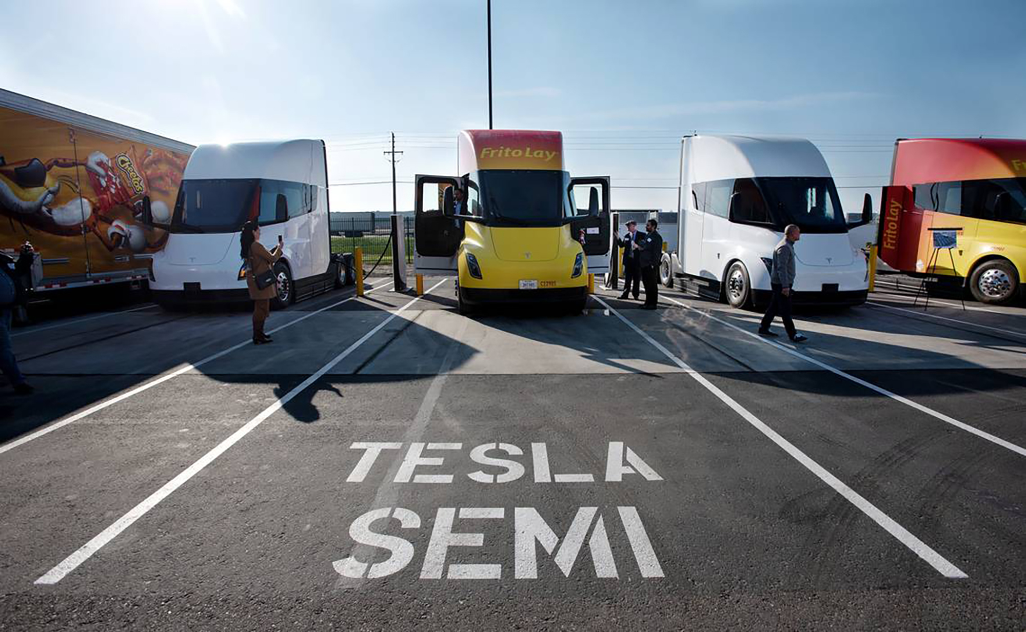 Tesla's semitrucks.
