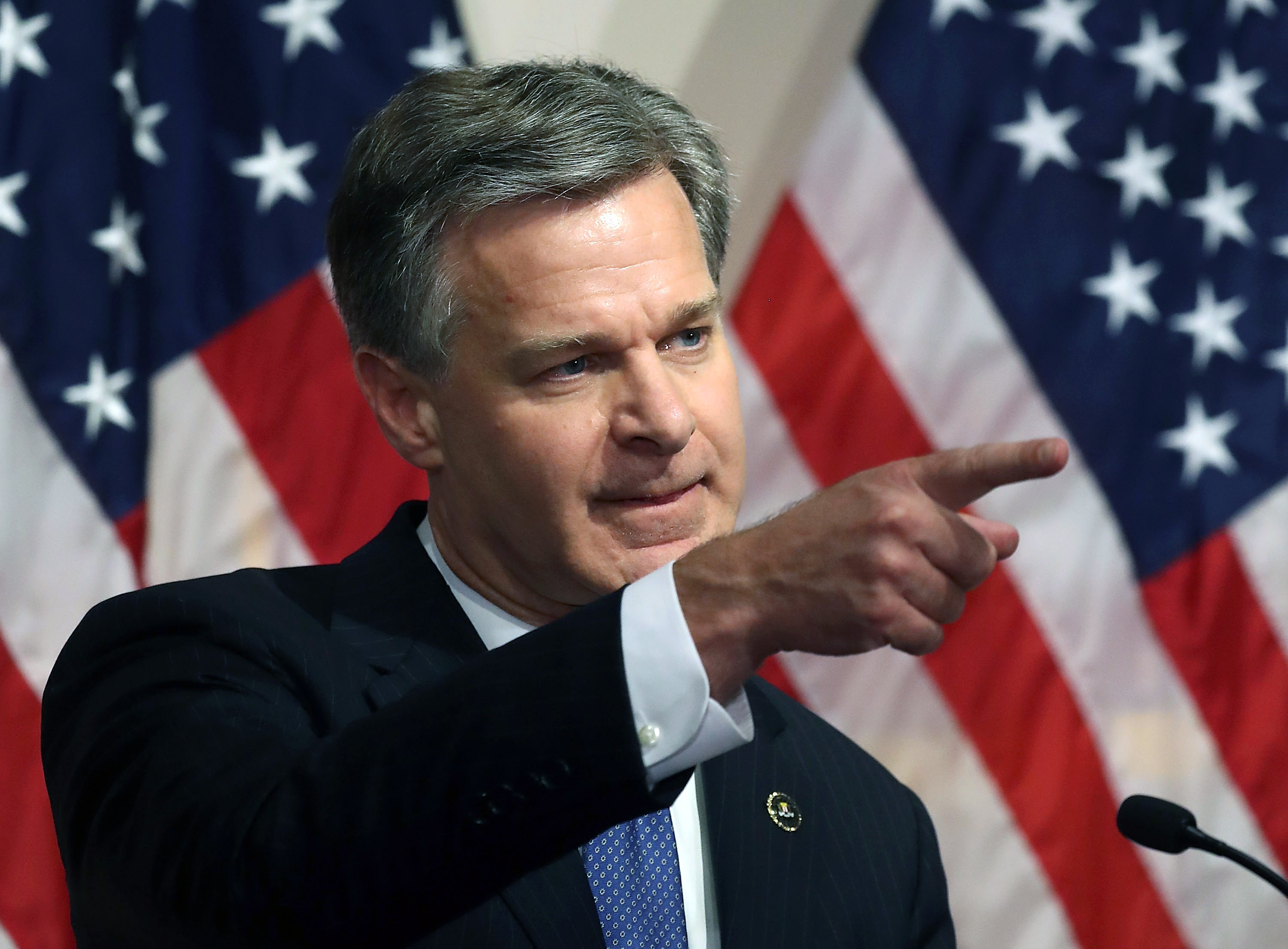 FBI Director is Christopher A. Wray. 