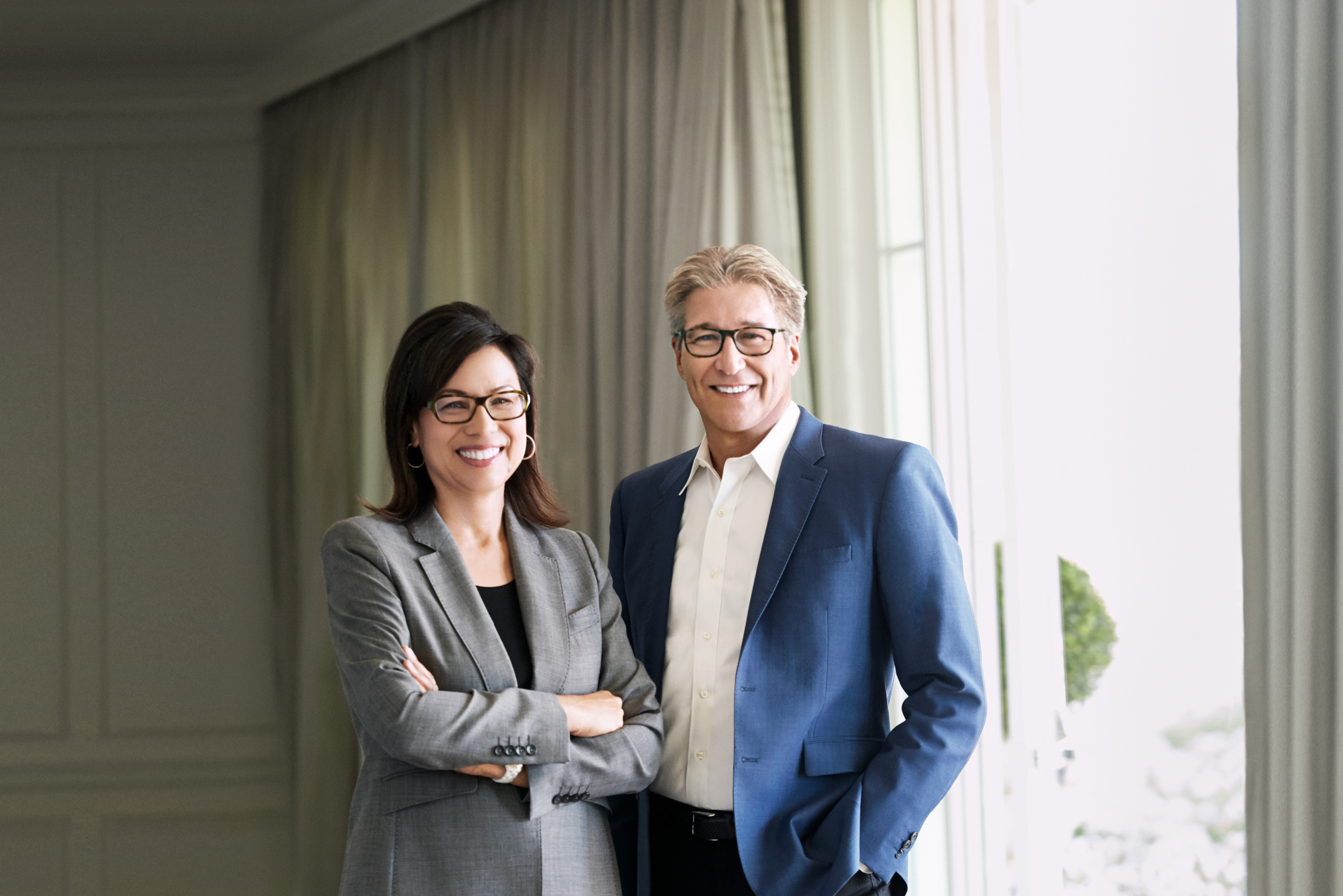 Gensler co-CEOs Diane Hoskins and Andy Cohen.
