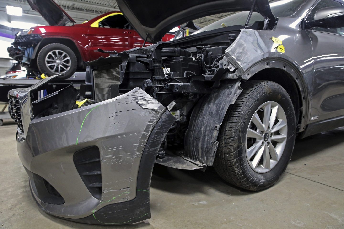Damaged Hyundai