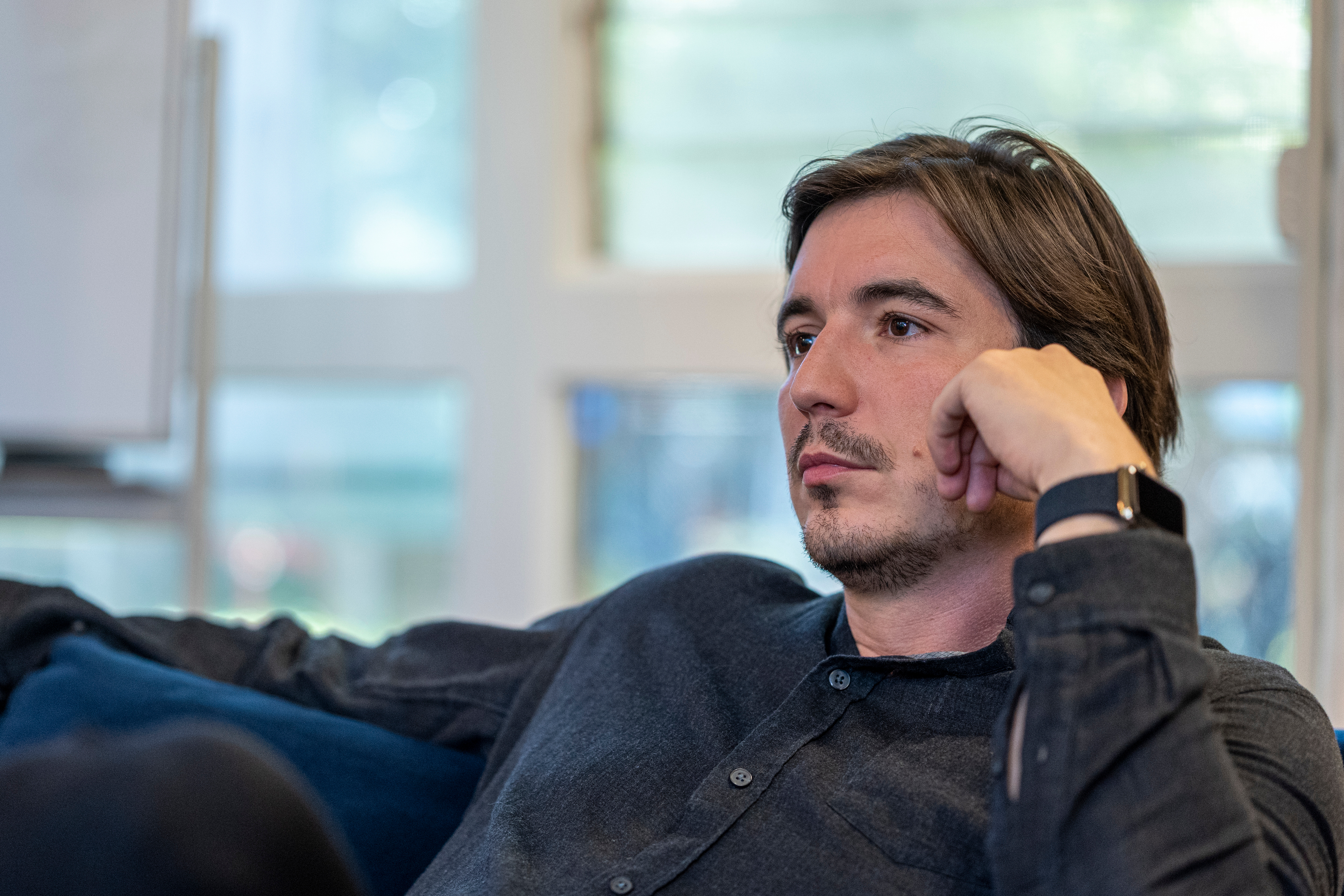 Vlad Tenev, CEO and cofounder of Robinhood, during an interview at the company's headquarters.