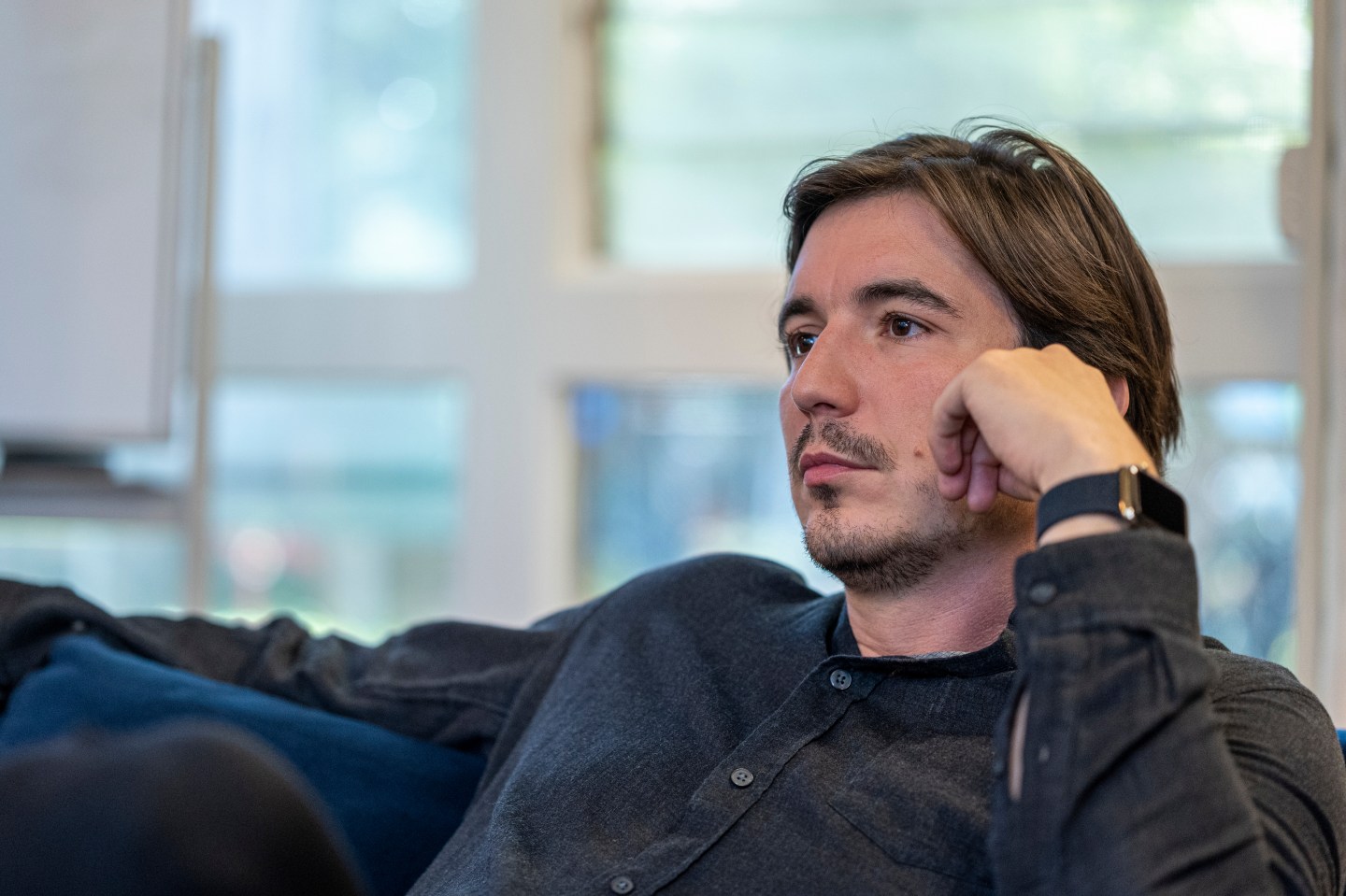Vlad Tenev, CEO and cofounder of Robinhood, during an interview at the company's headquarters.