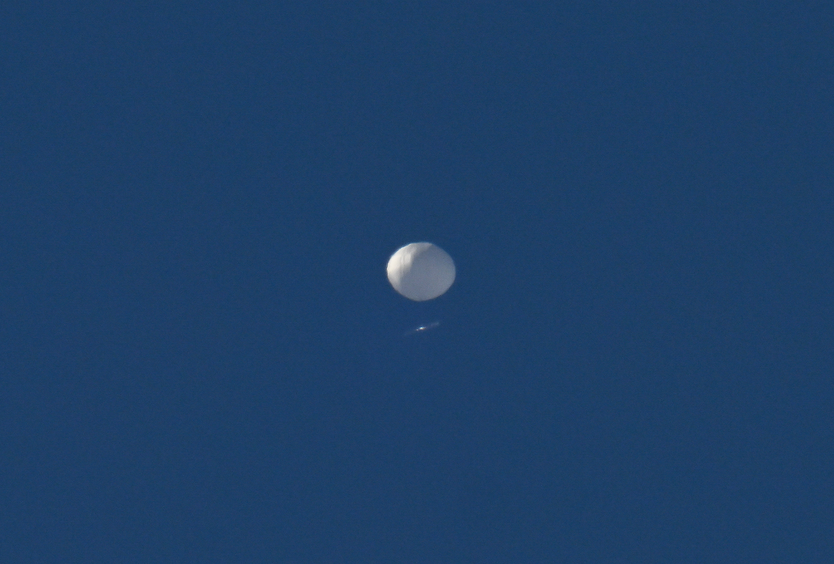 Chinese spy balloon before being shot down. 