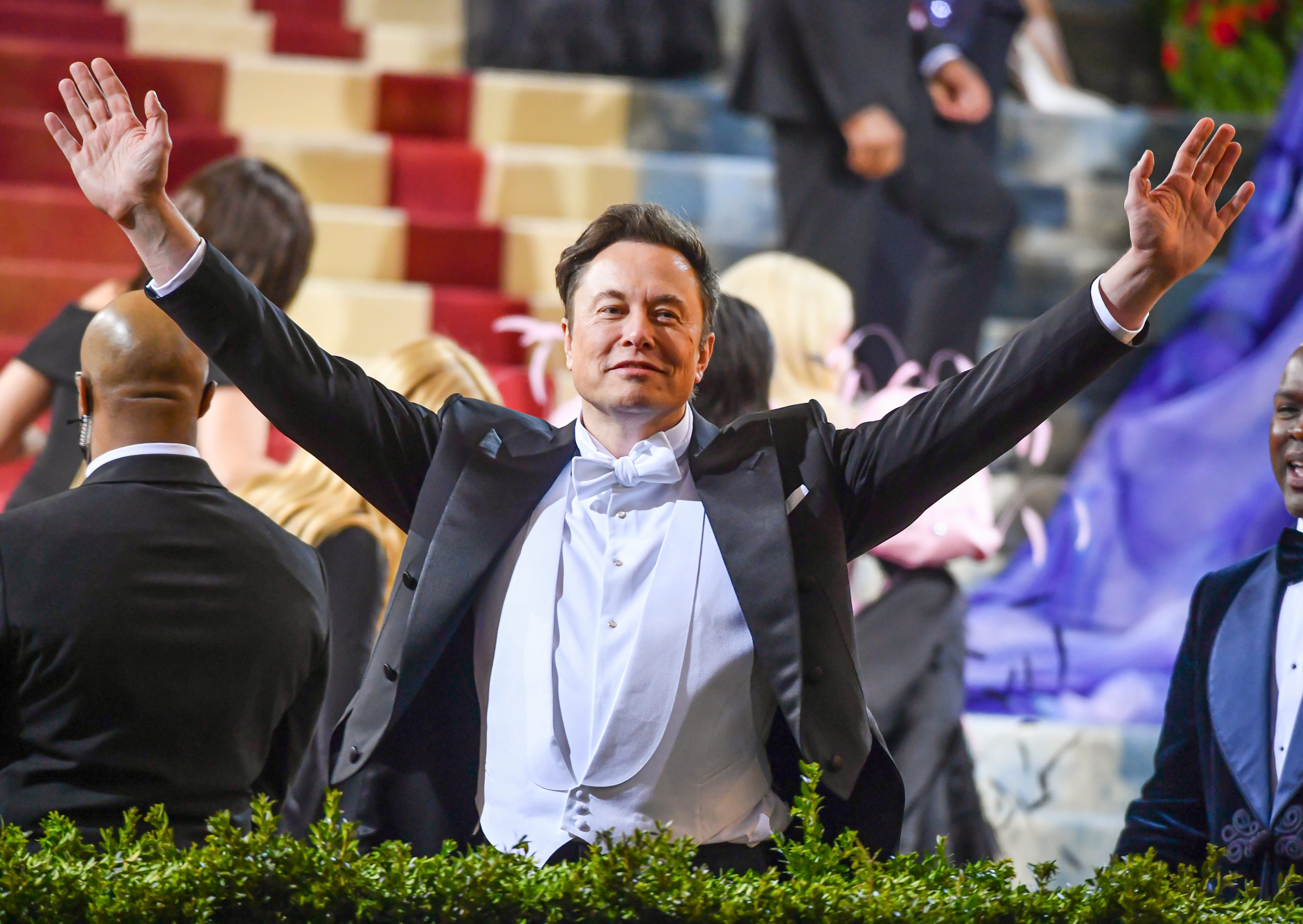 Elon Musk attends the 2022 Met Gala on May 2.