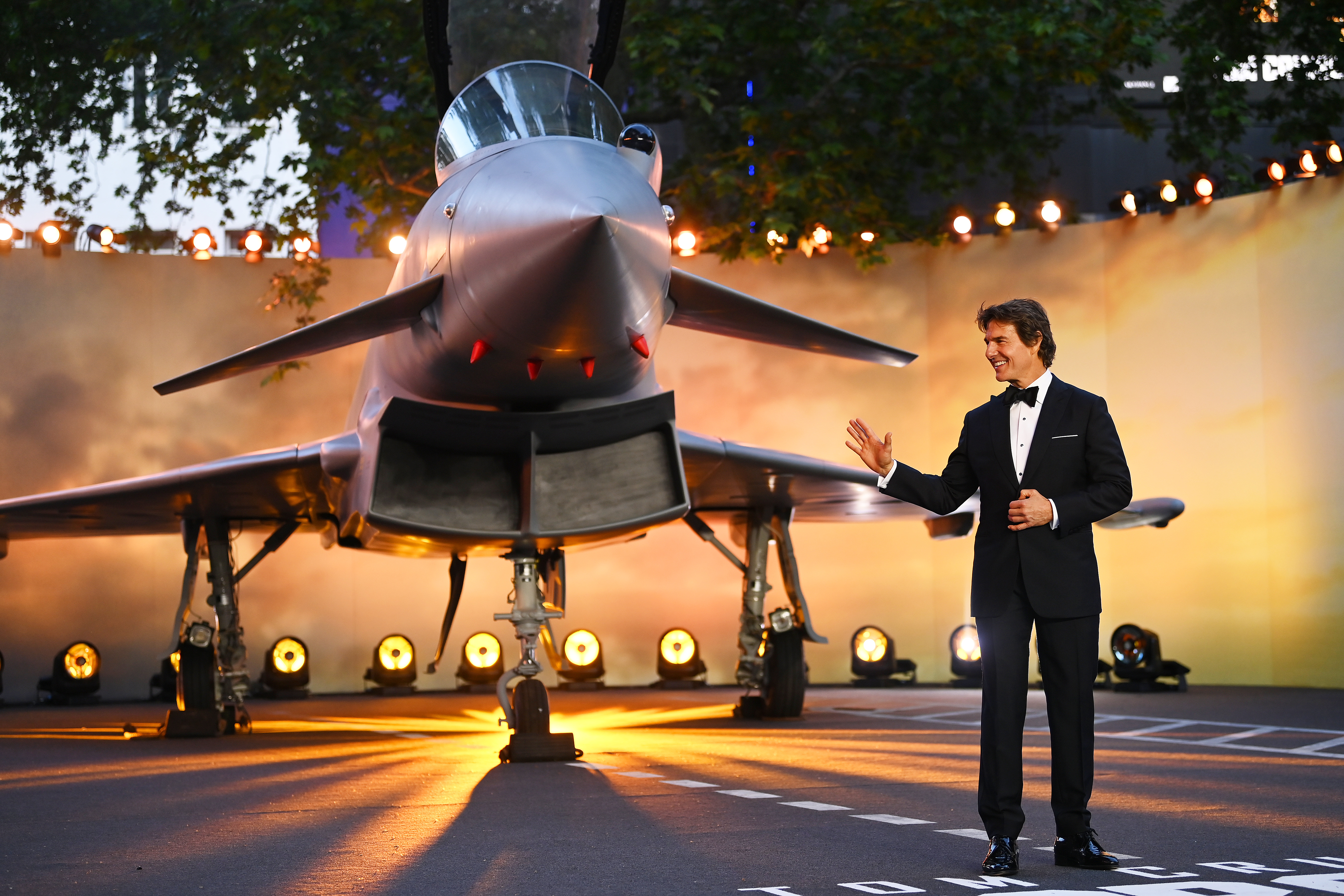 Tom Cruise attends the Royal Film Performance and UK Premiere of "Top Gun: Maverick" at Leicester Square on May 19, 2022 in London, England. 