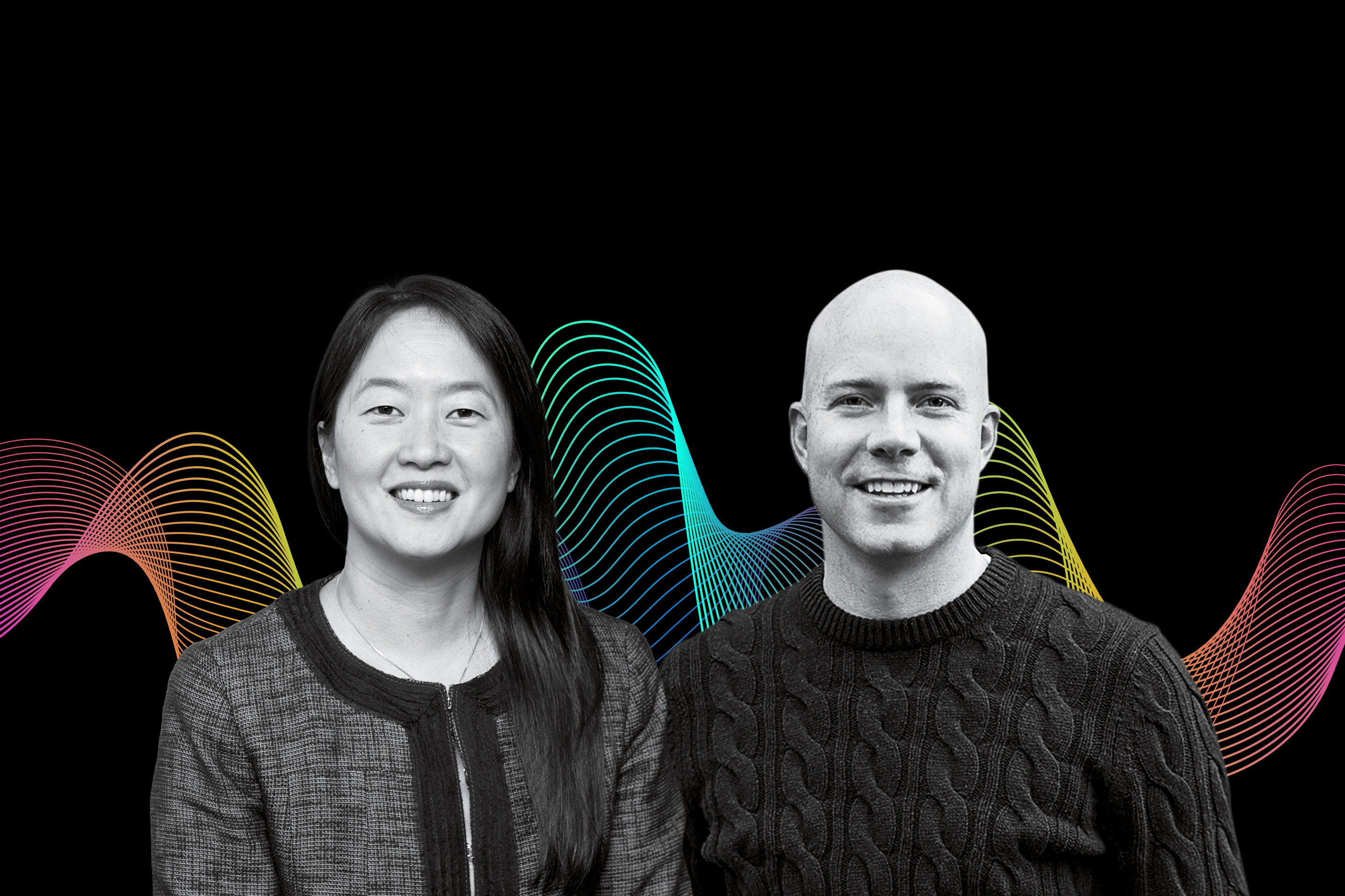 Cecilia Chao, Managing Director, Double Impact Fund of Bain Capital, and Davis Smith, Cotopaxi founder and outgoing CEO.