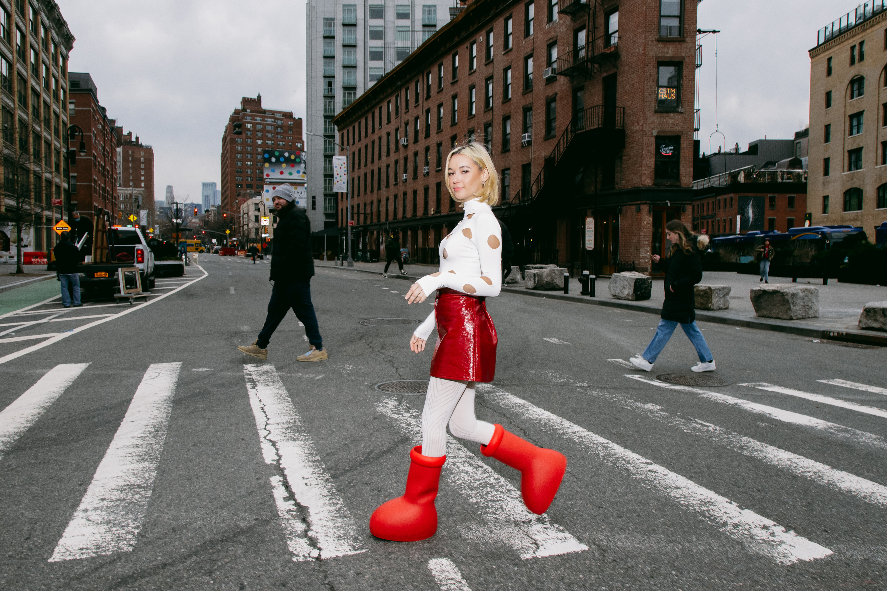 MSCHF will put the boots on sale Feb. 16 for $350. StockX, an online reseller and marketplace for sneakerheads, is already listing the resale value at $1,789.
