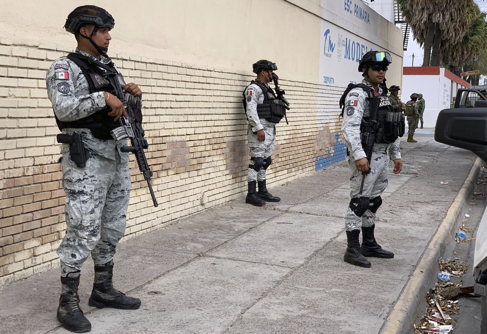 Mexican troops