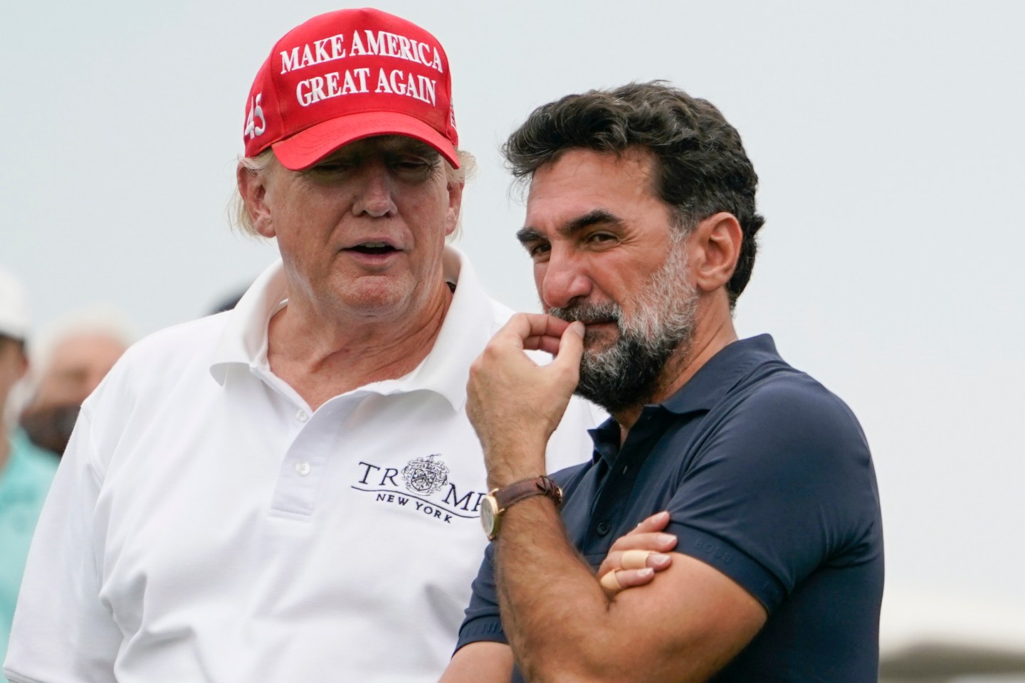 Donald Trump and Yasir Al-Rumayyan