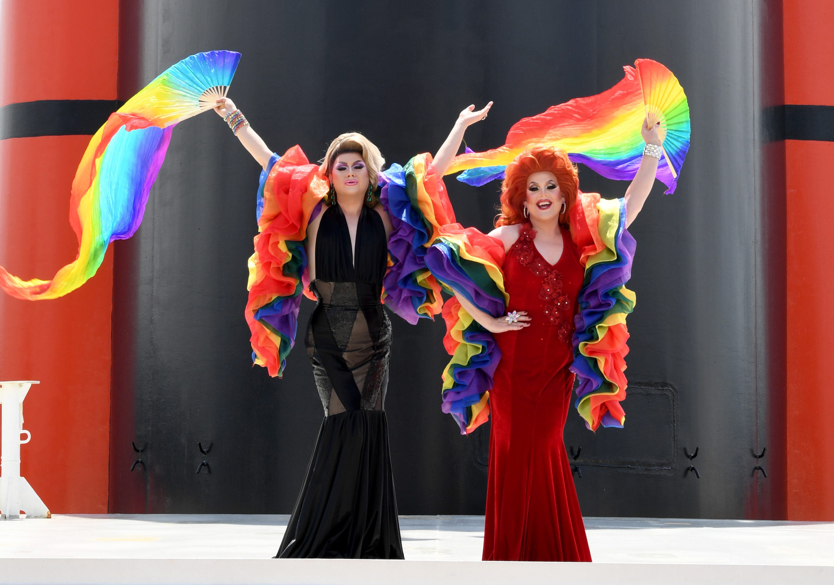 Two drag queens.