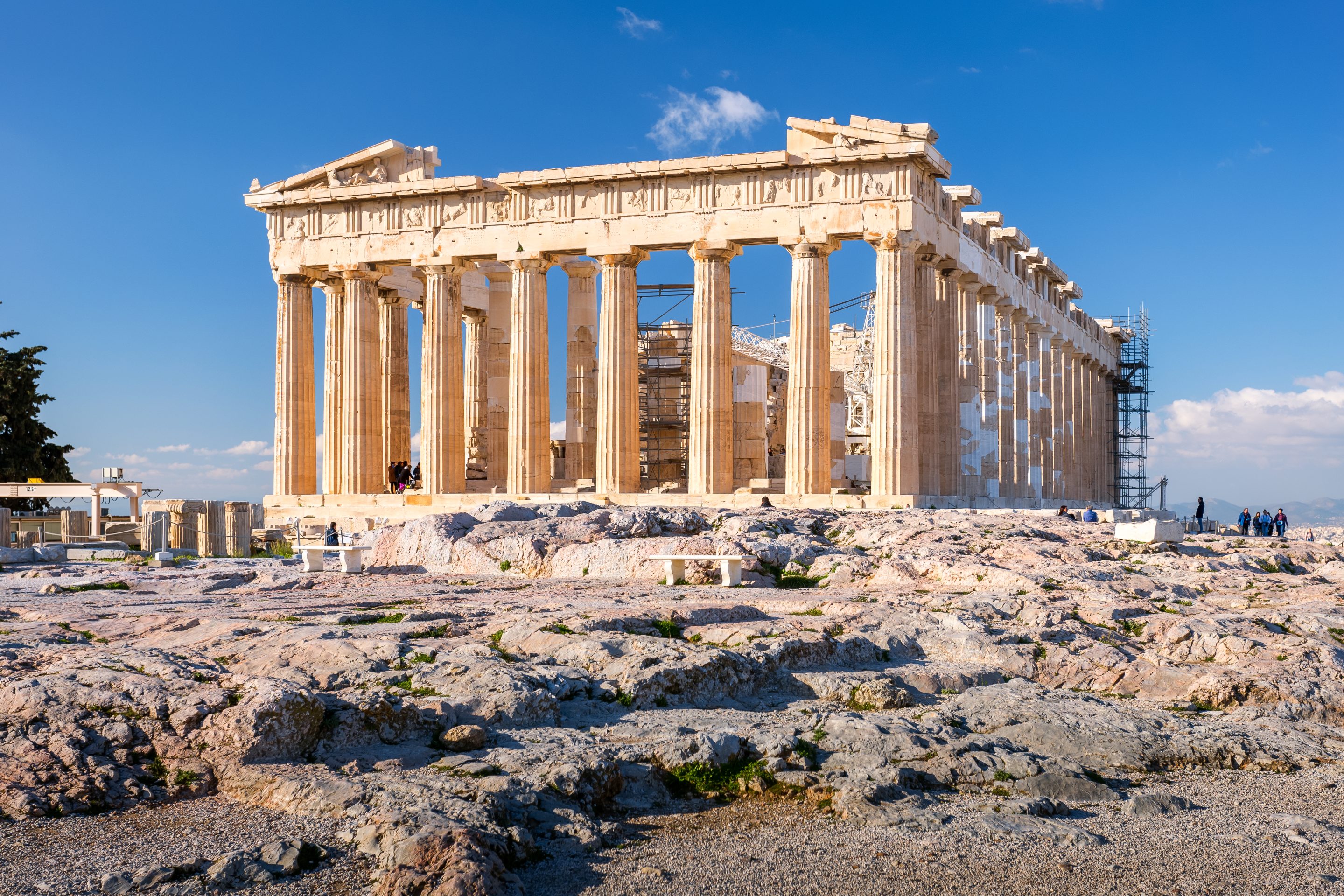 The iconic Parthenon take midday at the Acropolis, Athens, Greece
