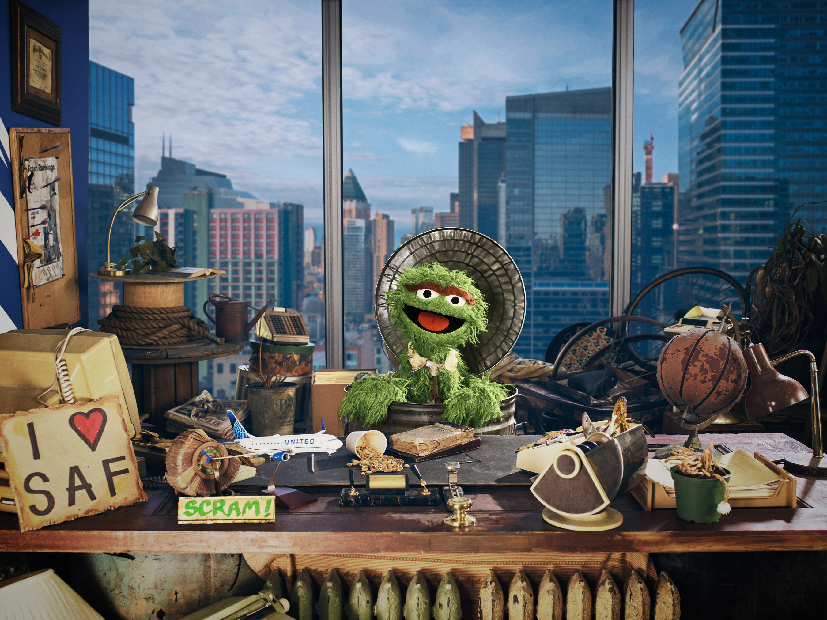United Airlines has teamed with the Muppets to launch a campaign for sustainable aviation fuel.