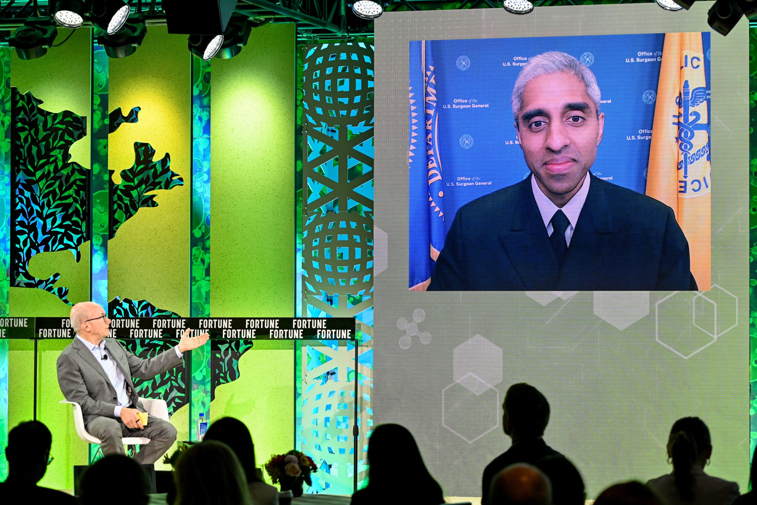 Dr. Vivek Murthy appeared at the Fortune Brainstorm Health conference on April 26, 2023. 