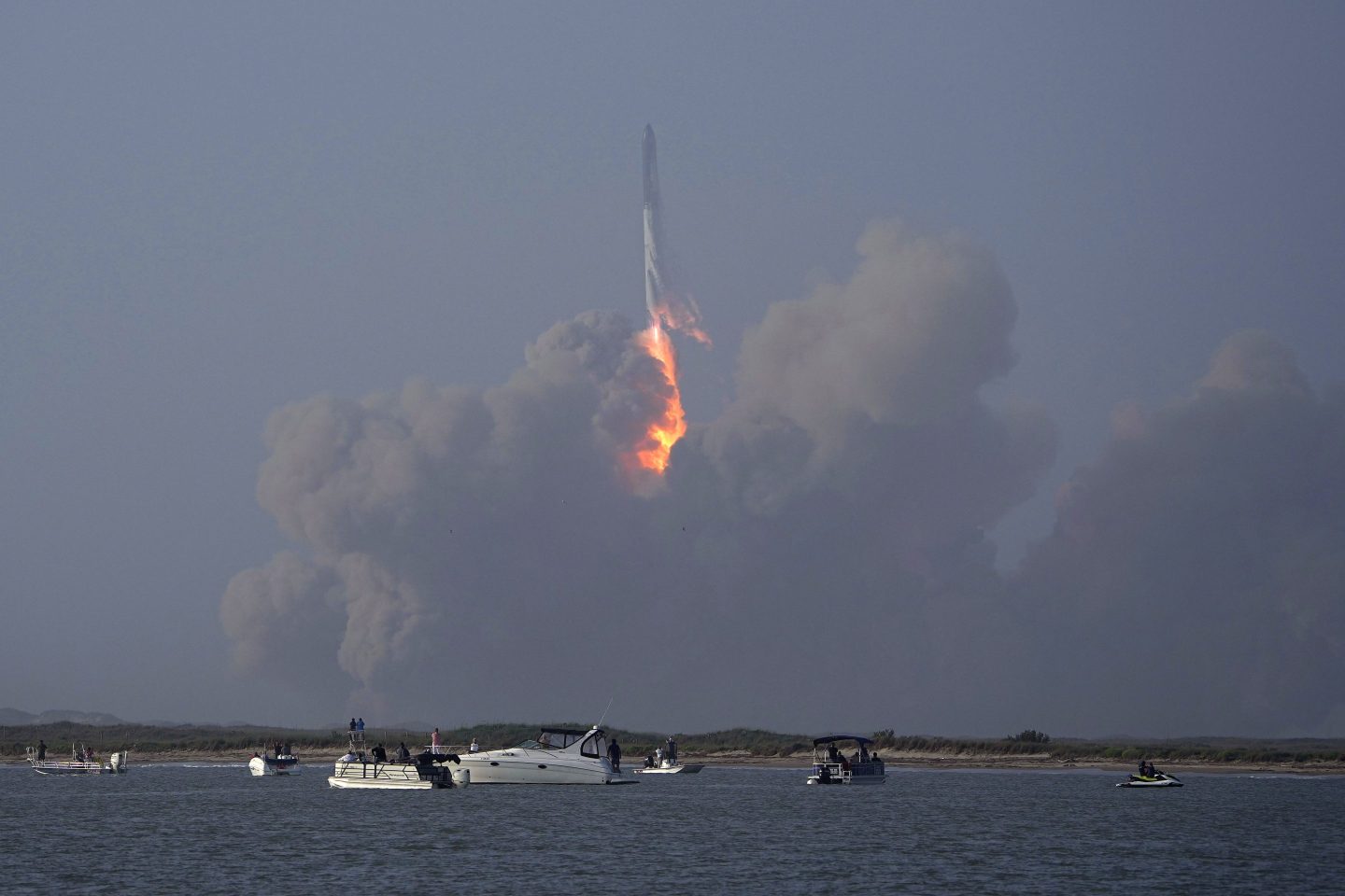 A SpaceX rocket just exploded minutes after it launched as a crowd of people watched