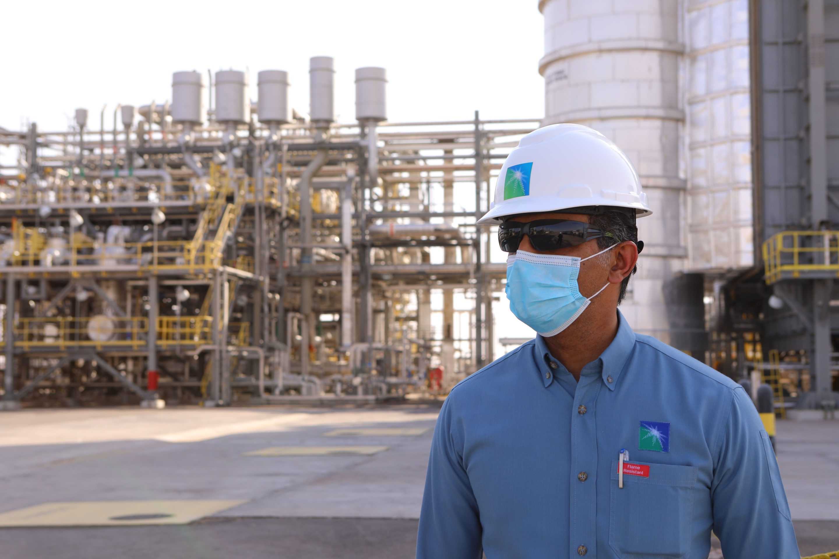 An engineer at Khurais oilfield in Saudi Arabia.