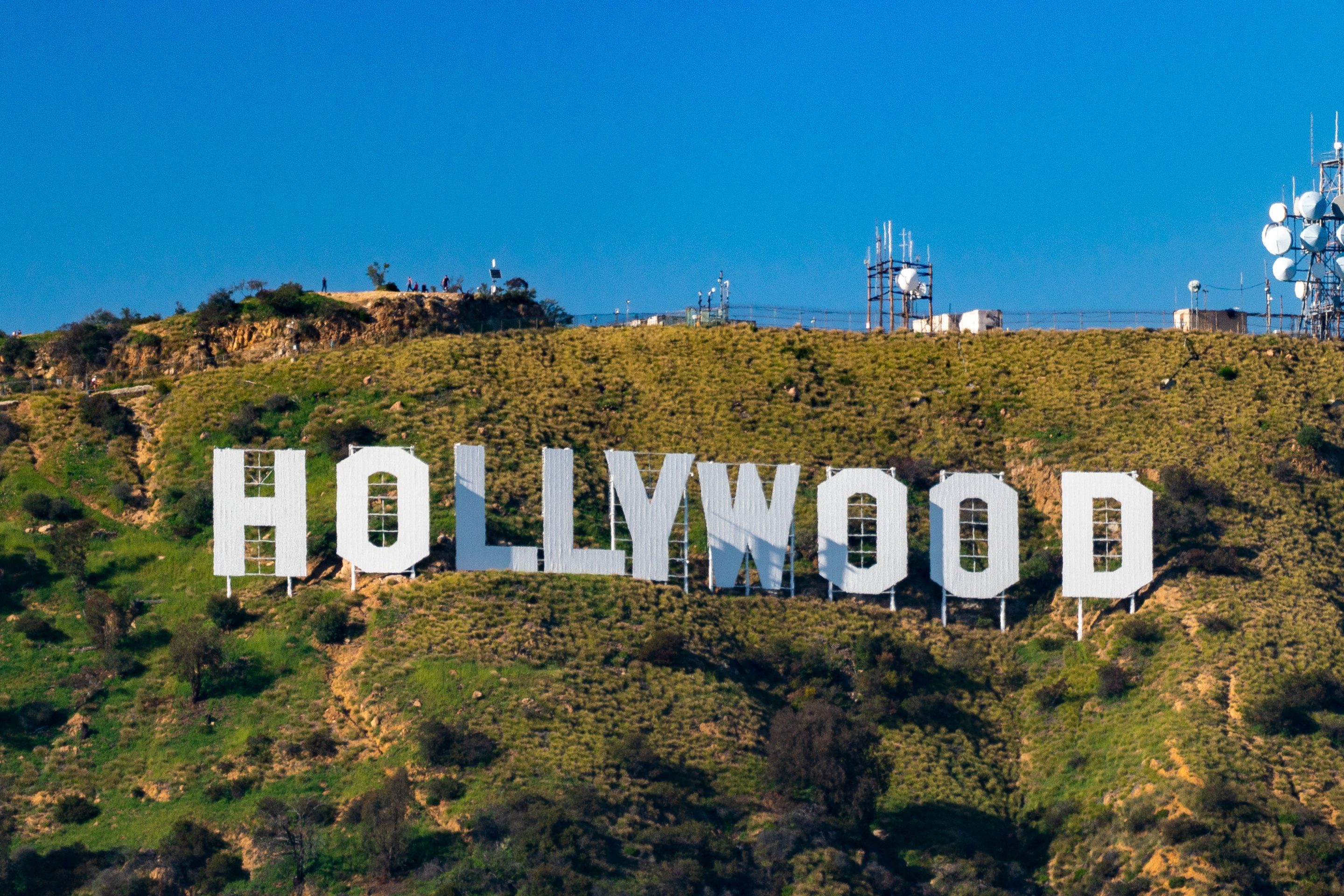 General views of the Hollywood Sign.