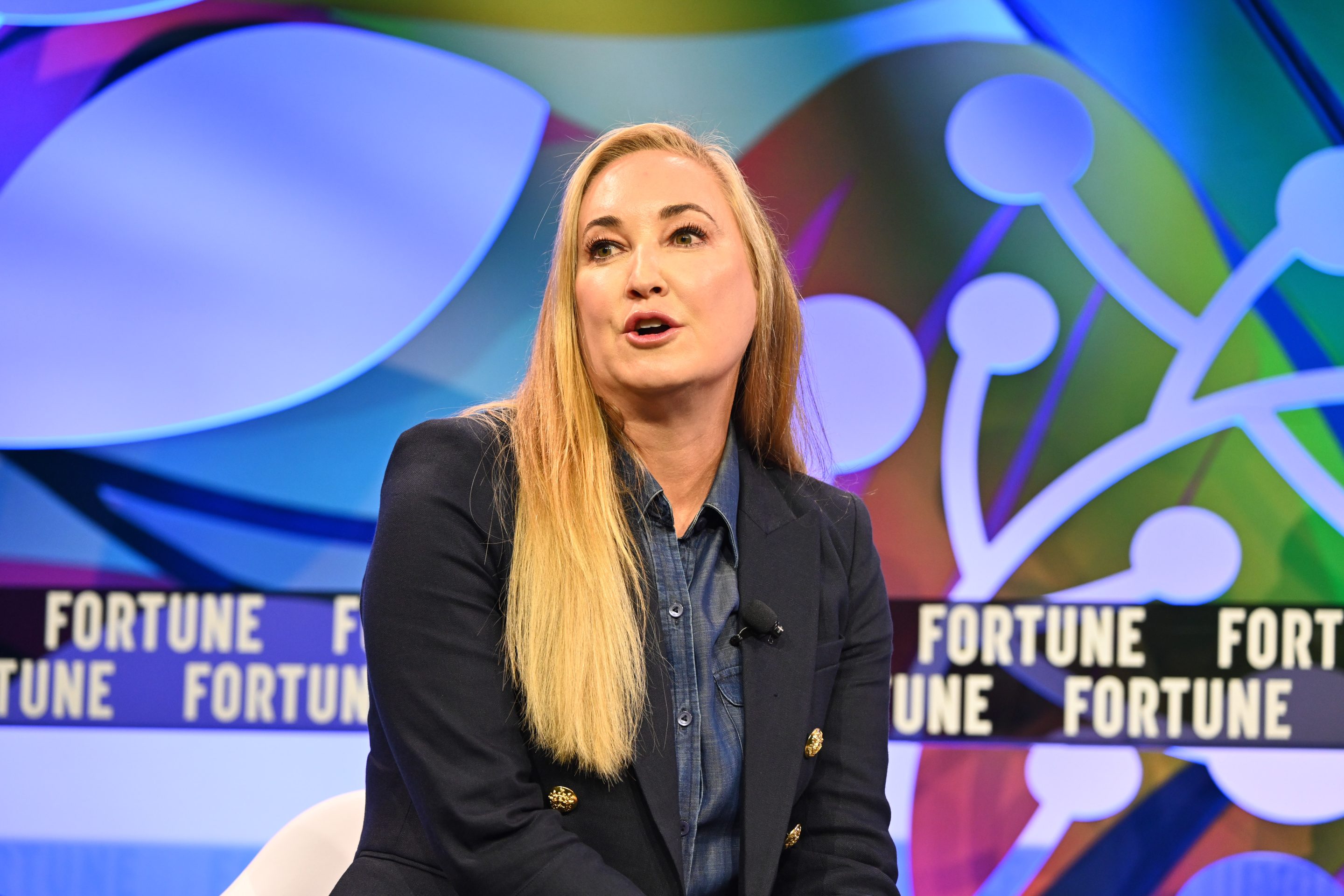 Dominion Voting Systems EVP of operations Nicole Nollette discusses the company's record-breaking Fox News settlement at Fortune MPW Next Gen.