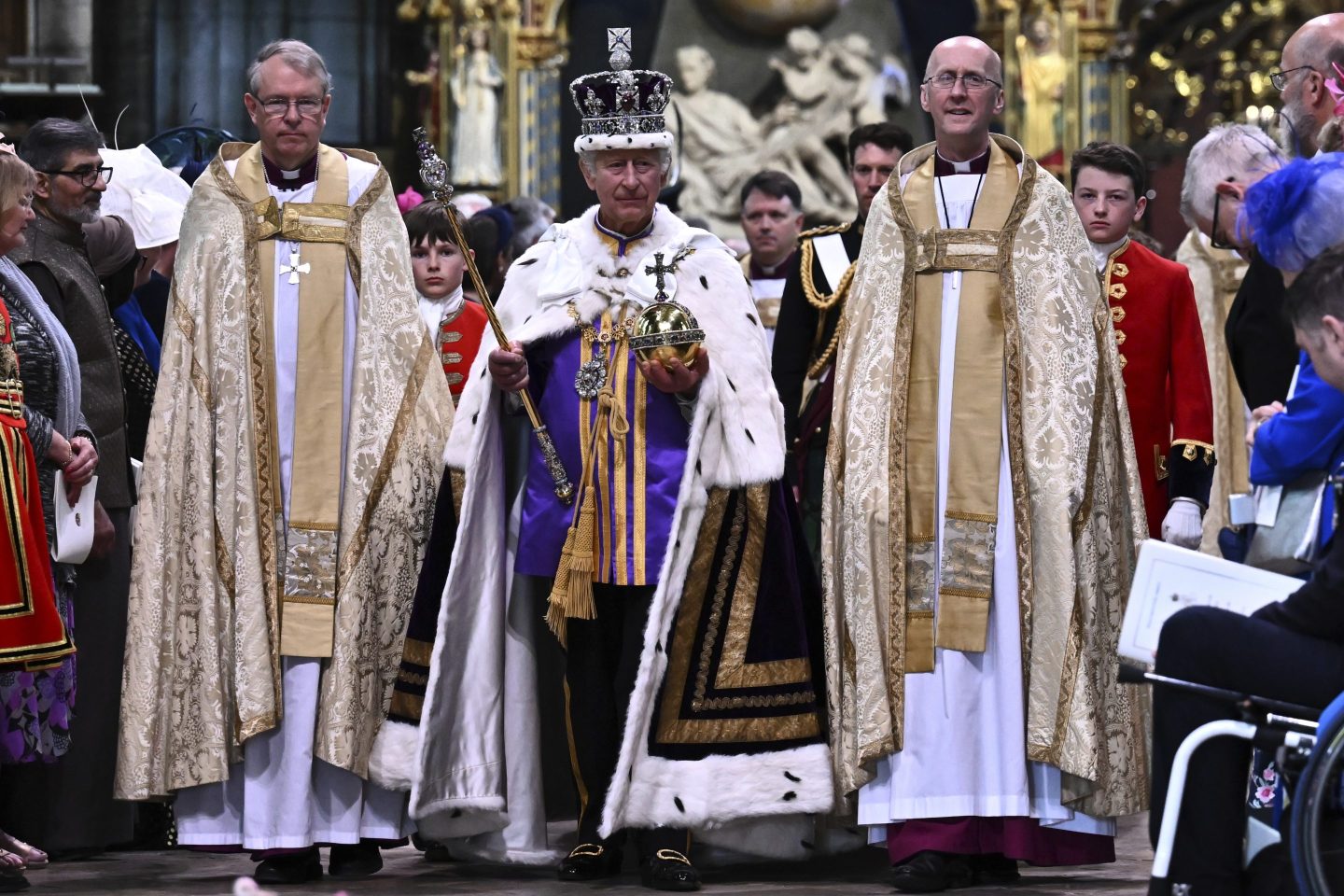 King Charles III crowned in spectacle of heritage and tradition attended by world leaders and celebrities but met with a shrug by many