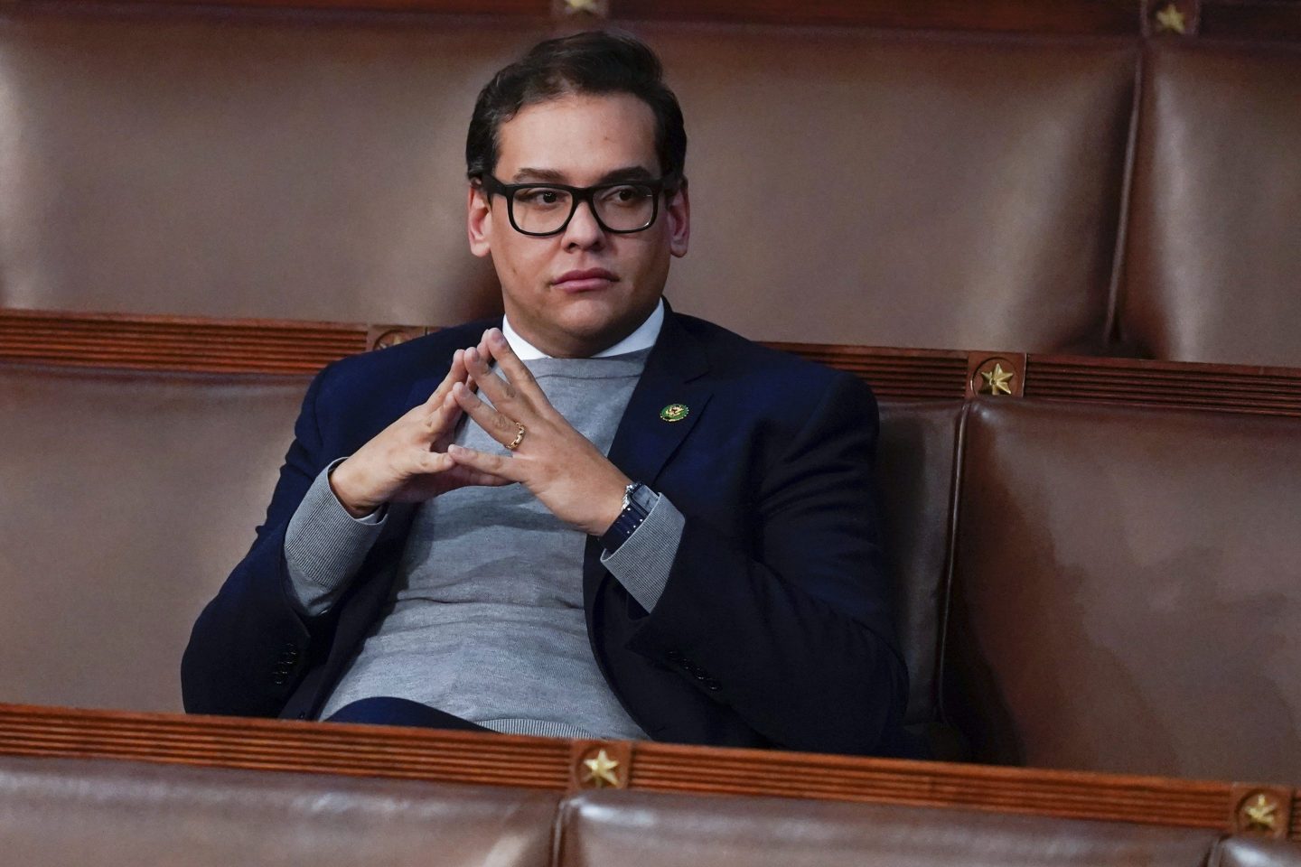 Congressman George Santos has been arrested for and charged as prosecutors allege ‘fraudulent schemes and brazen misrepresentations’