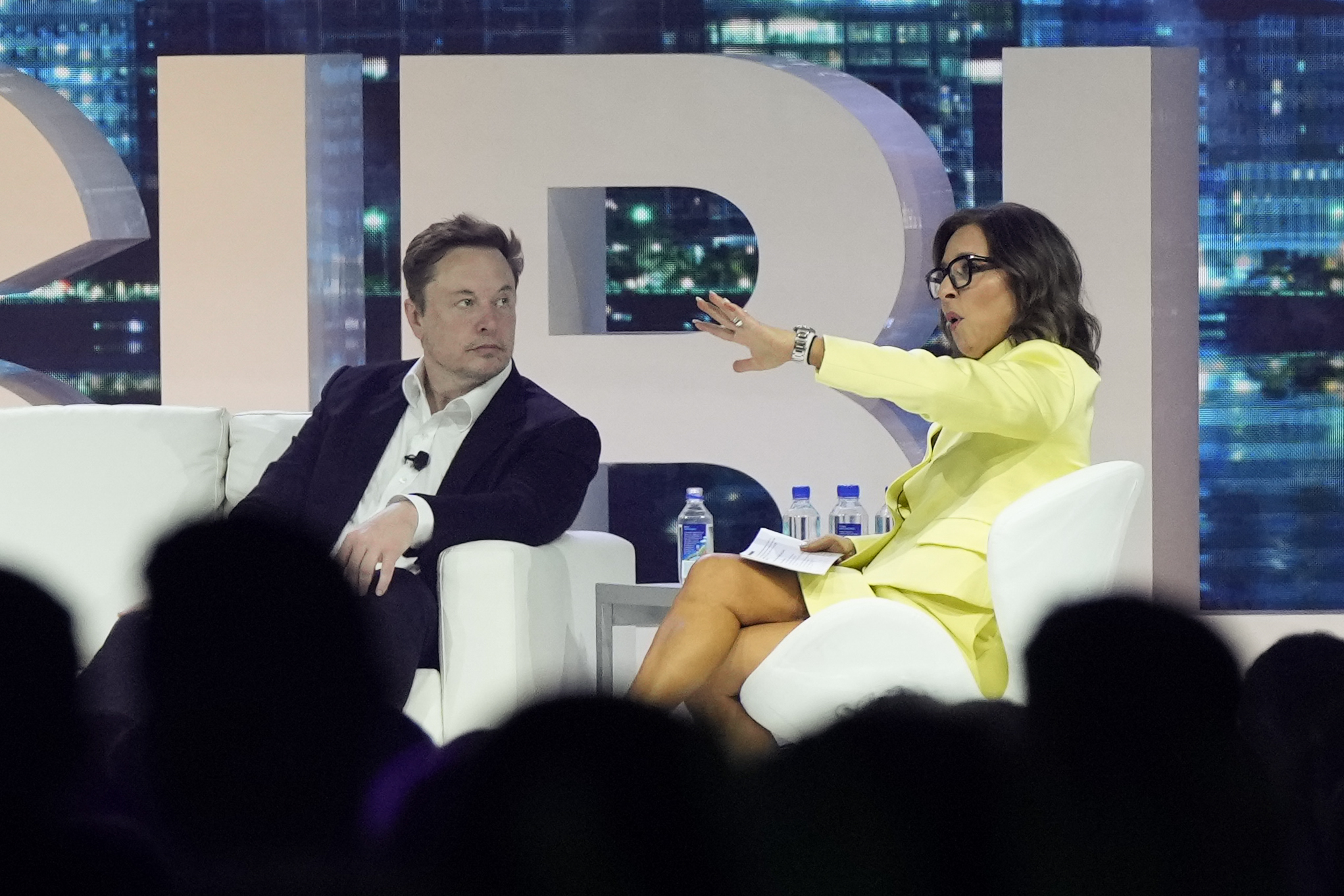 Elon Musk and Linda Yaccarino