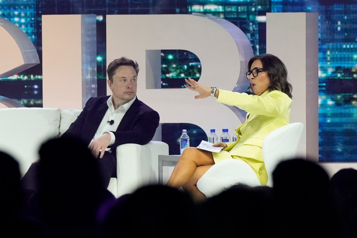 Elon Musk and Linda Yaccarino