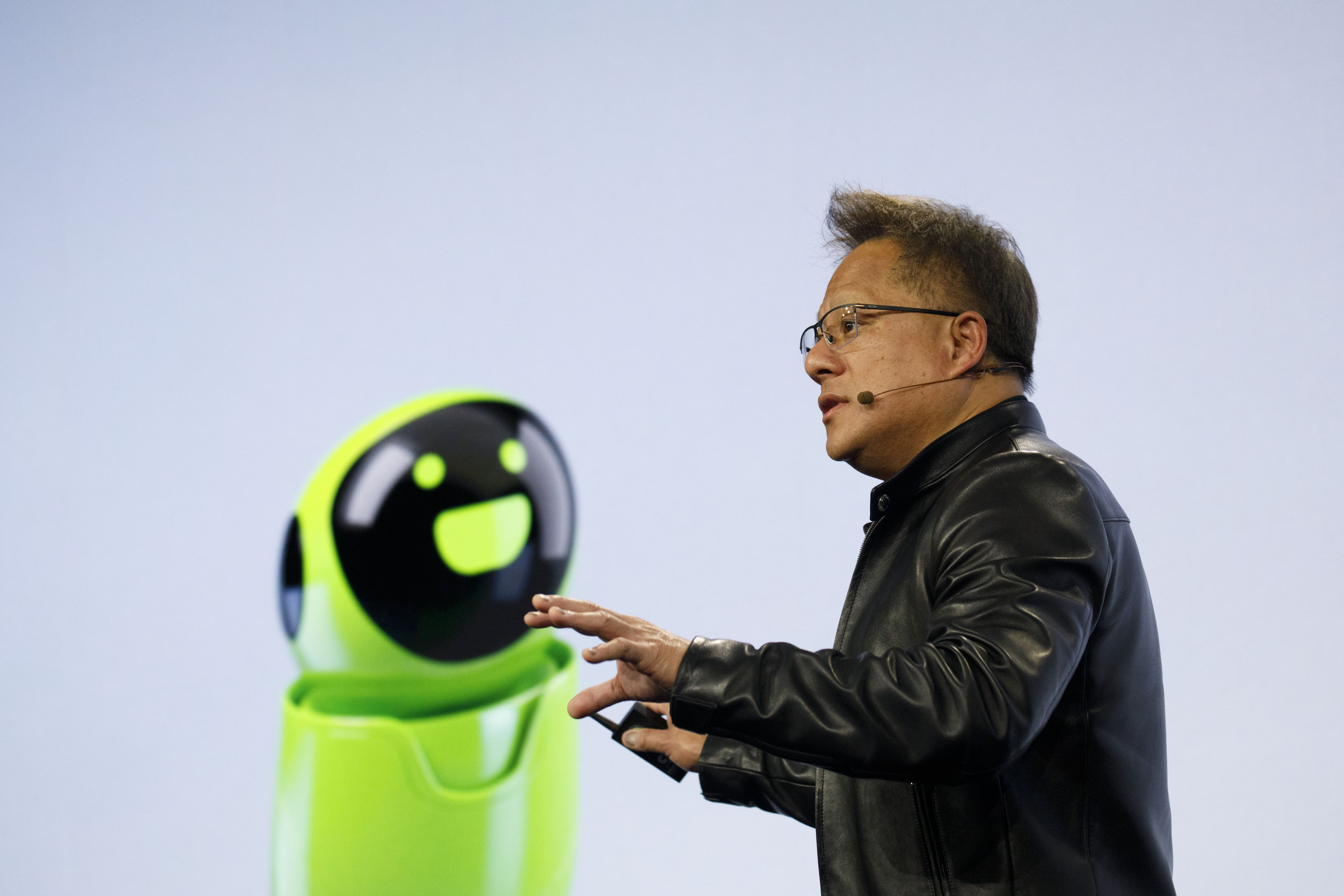 Jen-Hsun Huang, president and chief executive officer of Nvidia Corp., speaks during a company event.