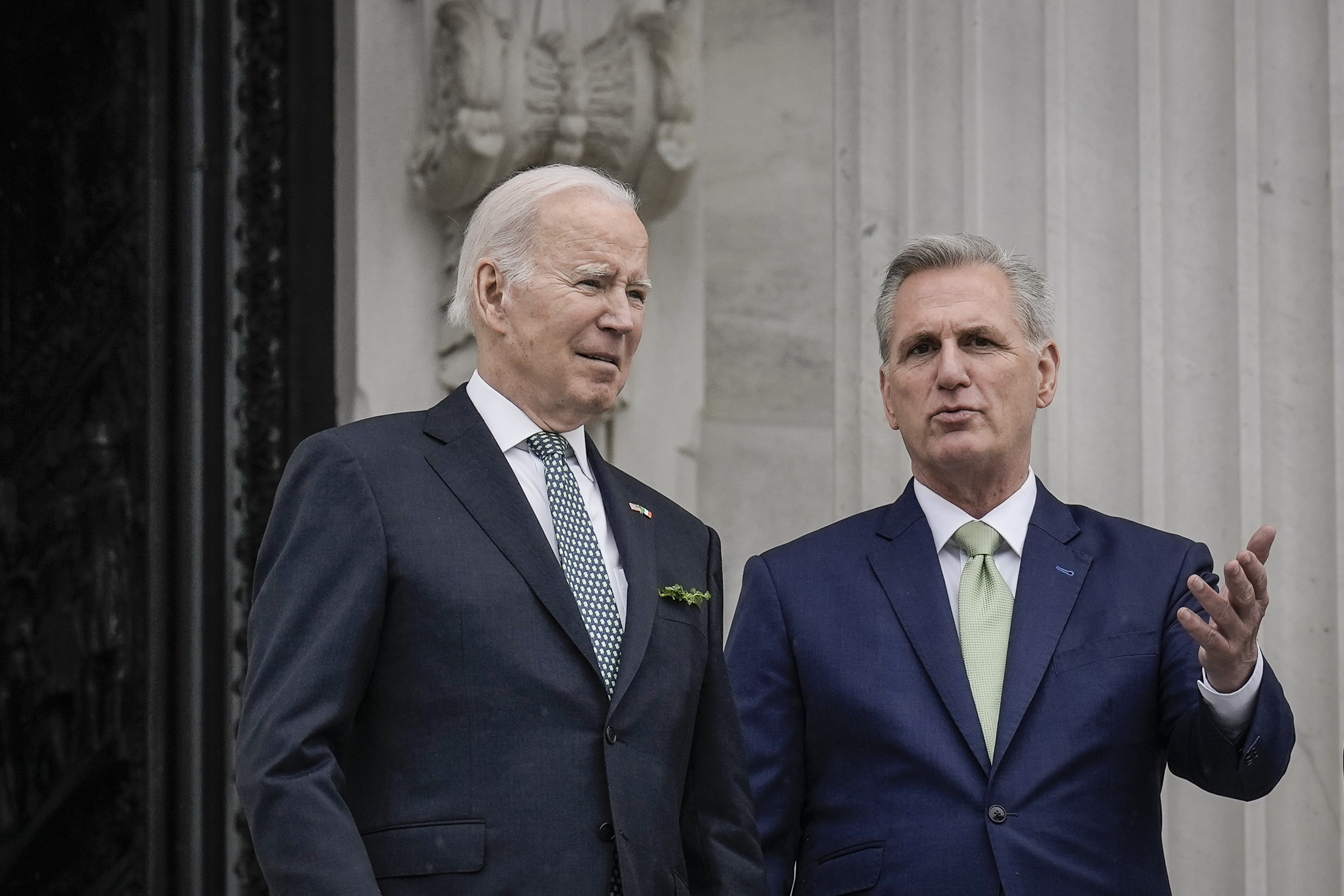 U.S. President Joe Biden and Speaker of the House Kevin McCarthy.