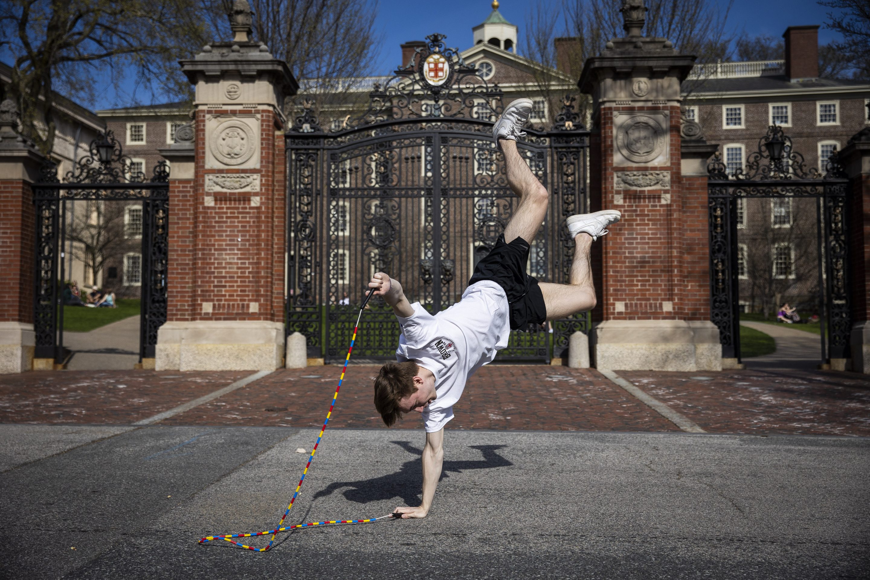 Brown student jumps rope