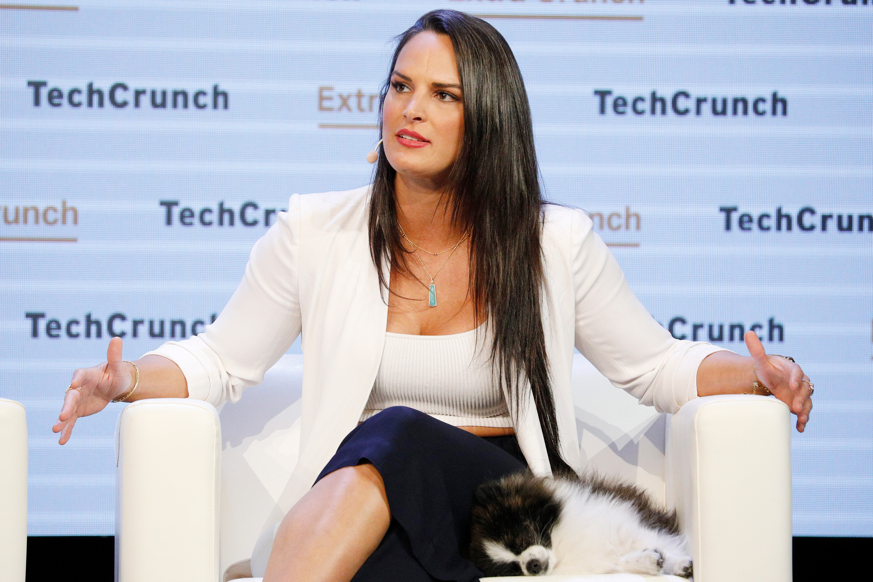 Lora Haddock DiCarlo spoke about her sex tech company at TechCrunch Disrupt in 2019 in San Francisco.