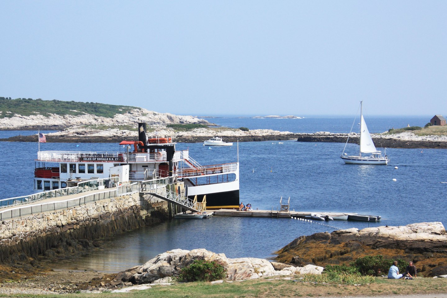 The coastal town of Portsmouth, N.H., blends the charm of old and new. Here, a ferry brings visitors to historic Star Island.