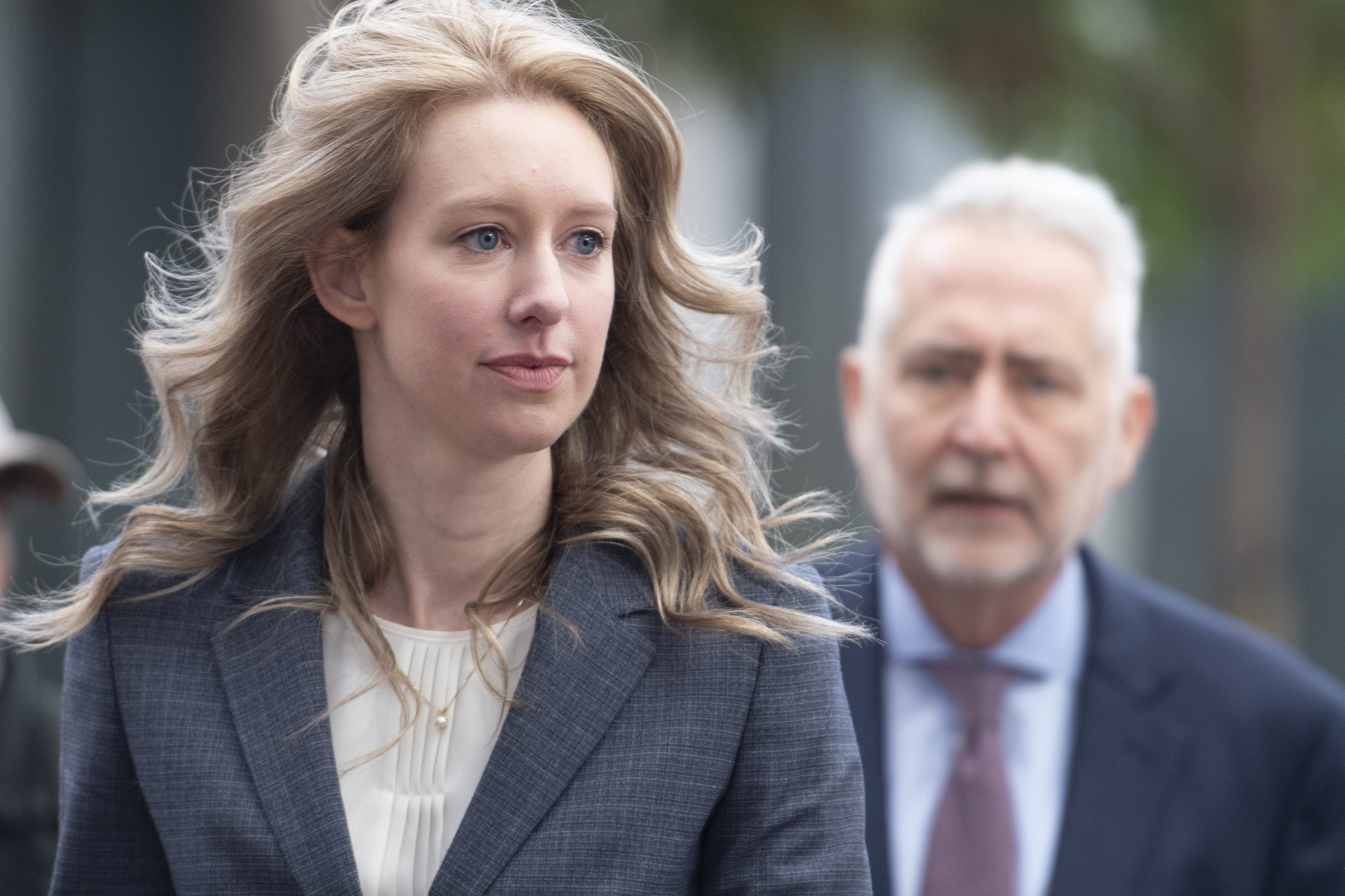 Elizabeth Holmes, founder and former CEO of Theranos, arrives for motion hearing on Monday, November 4, 2019, at the U.S. District Court House inside Robert F. Peckham Federal Building in San Jose, California.