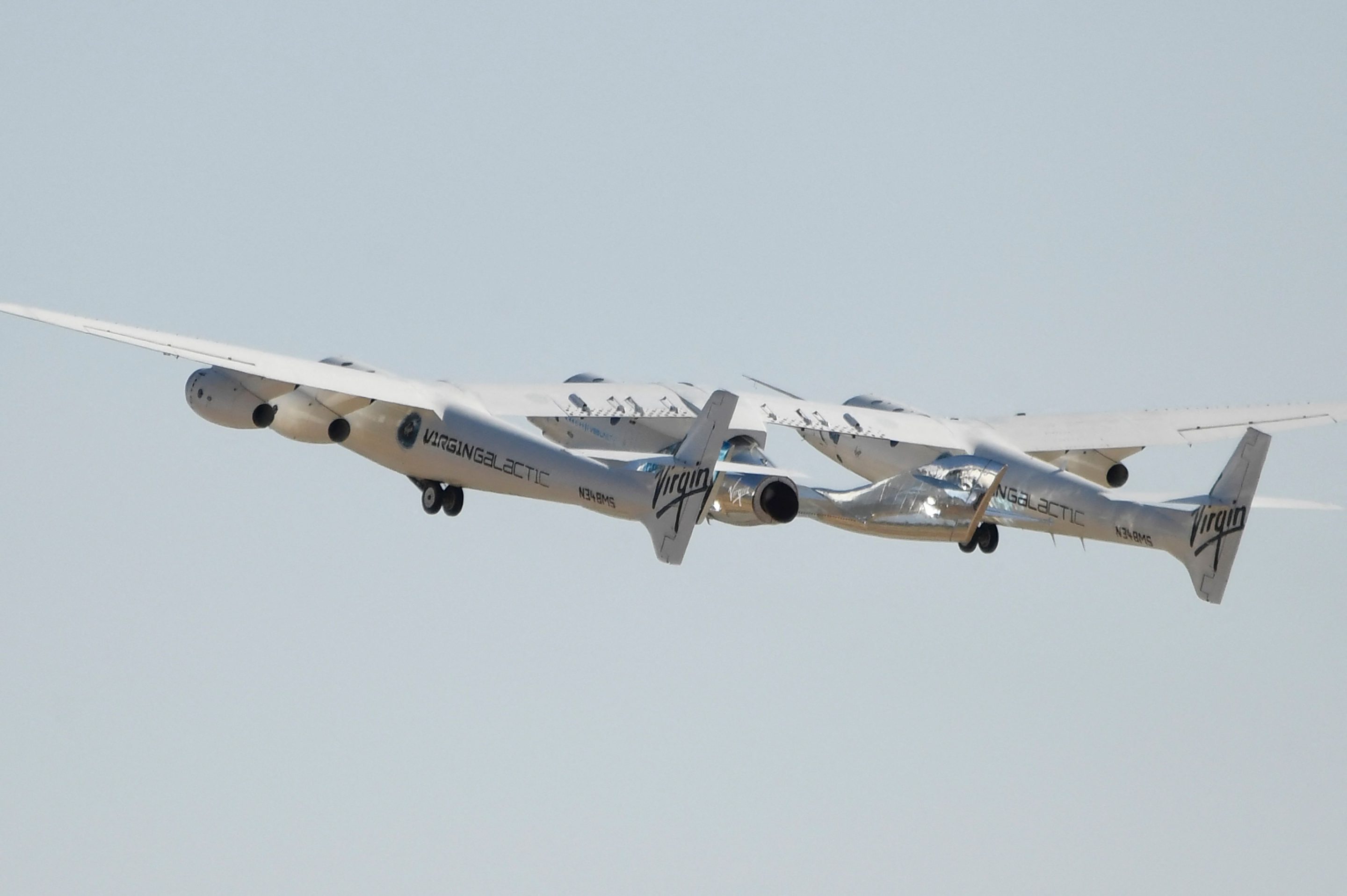 The Virgin Galactic SpaceShipTwo.
