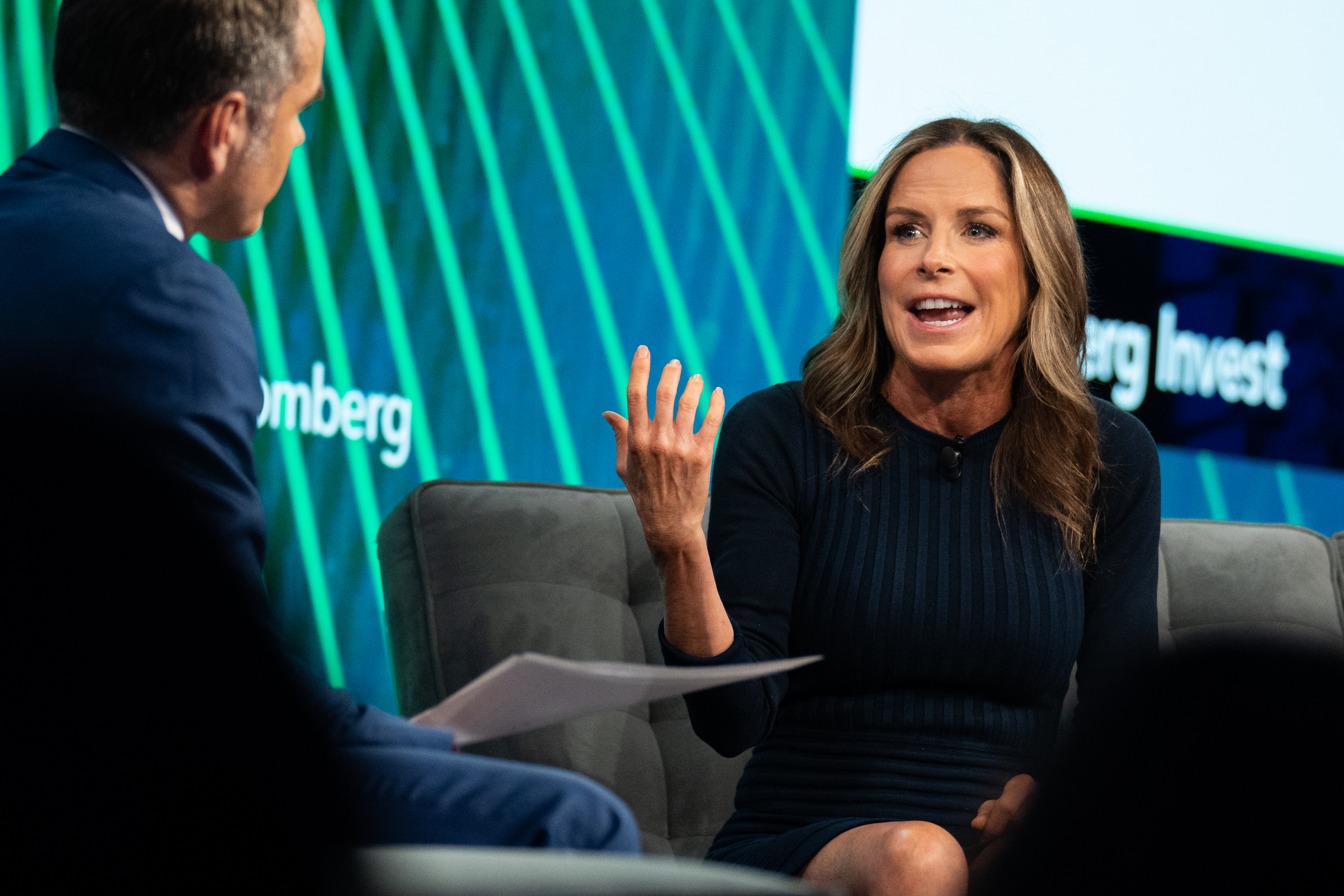 Chief Investment Officer of Soros Fund Management Dawn Fitzpatrick speaks at the Bloomberg Invest event.