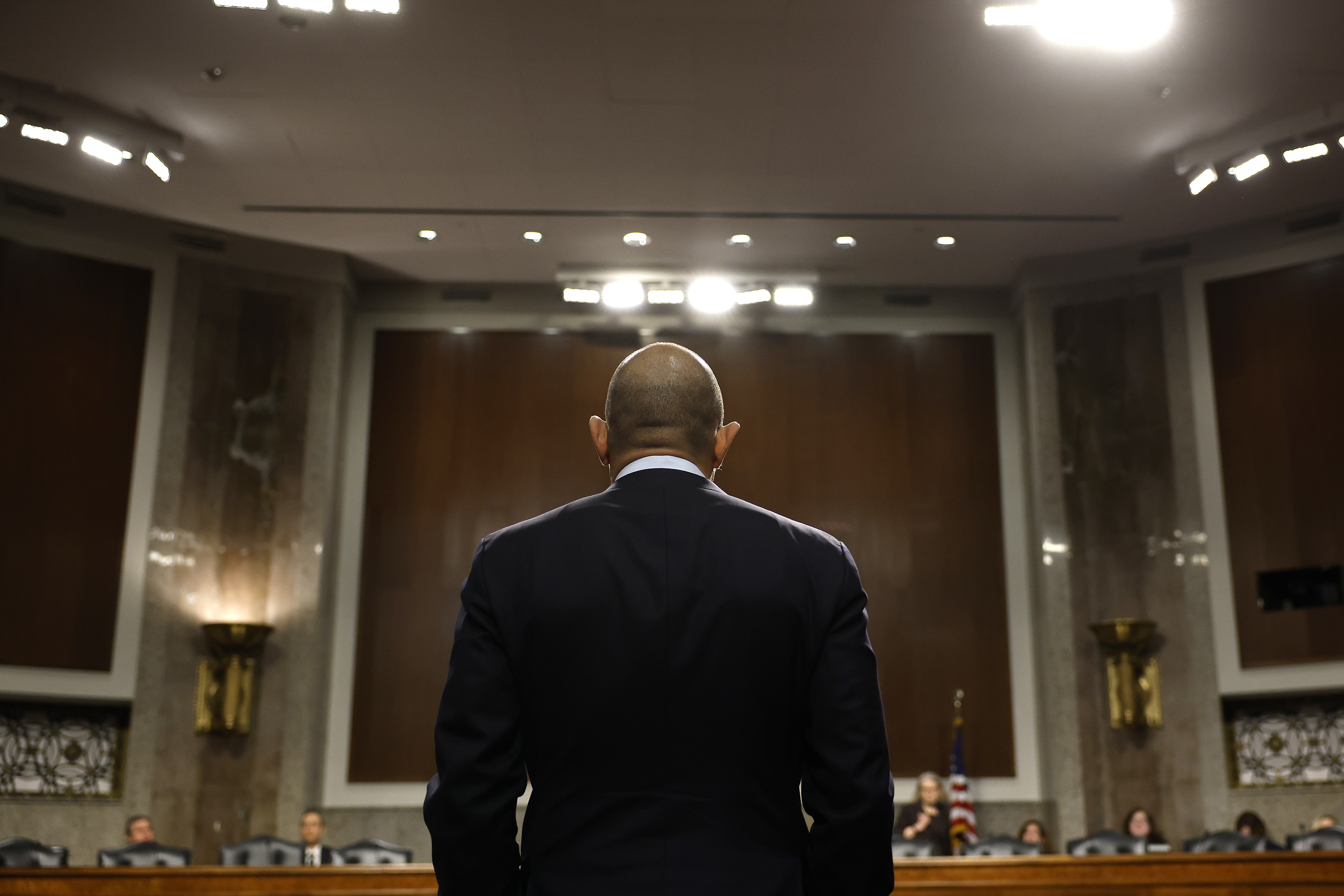 CFTC Chairman Rostin Behnam prepares to testify about the collapse of the cryptocurrency exchange company FTX before the Senate Agriculture, Nutrition and Forestry Committee. A CoinDesk story precipitated the collapse of Sam Bankman-Fried's crypto empire.