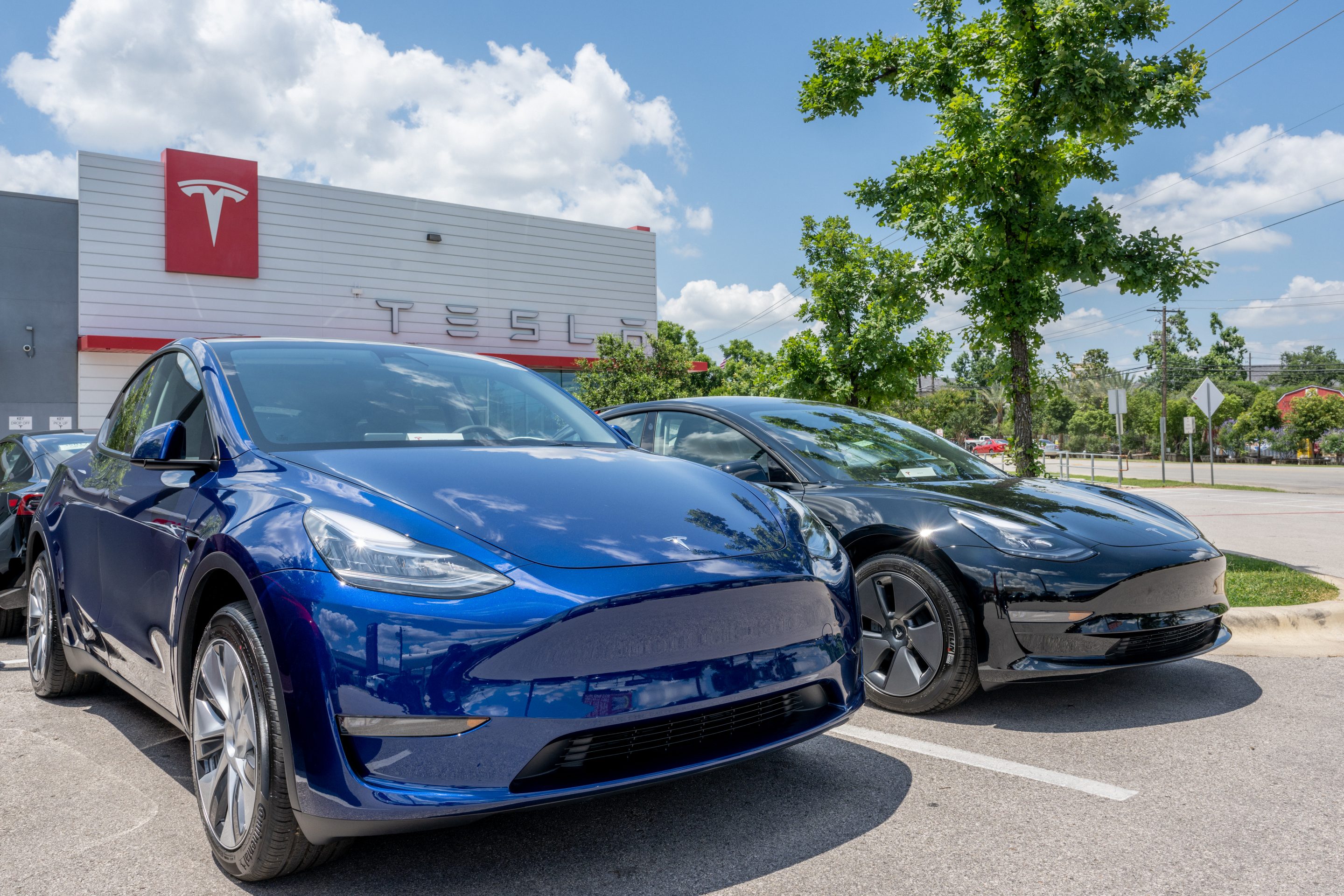 Tesla shares are soaring.