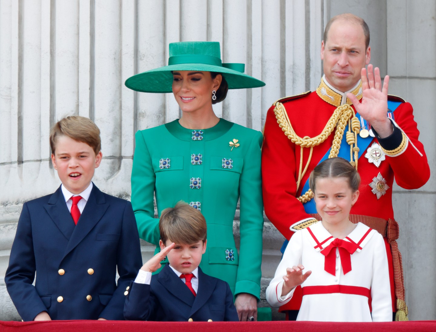Royal family on balacony