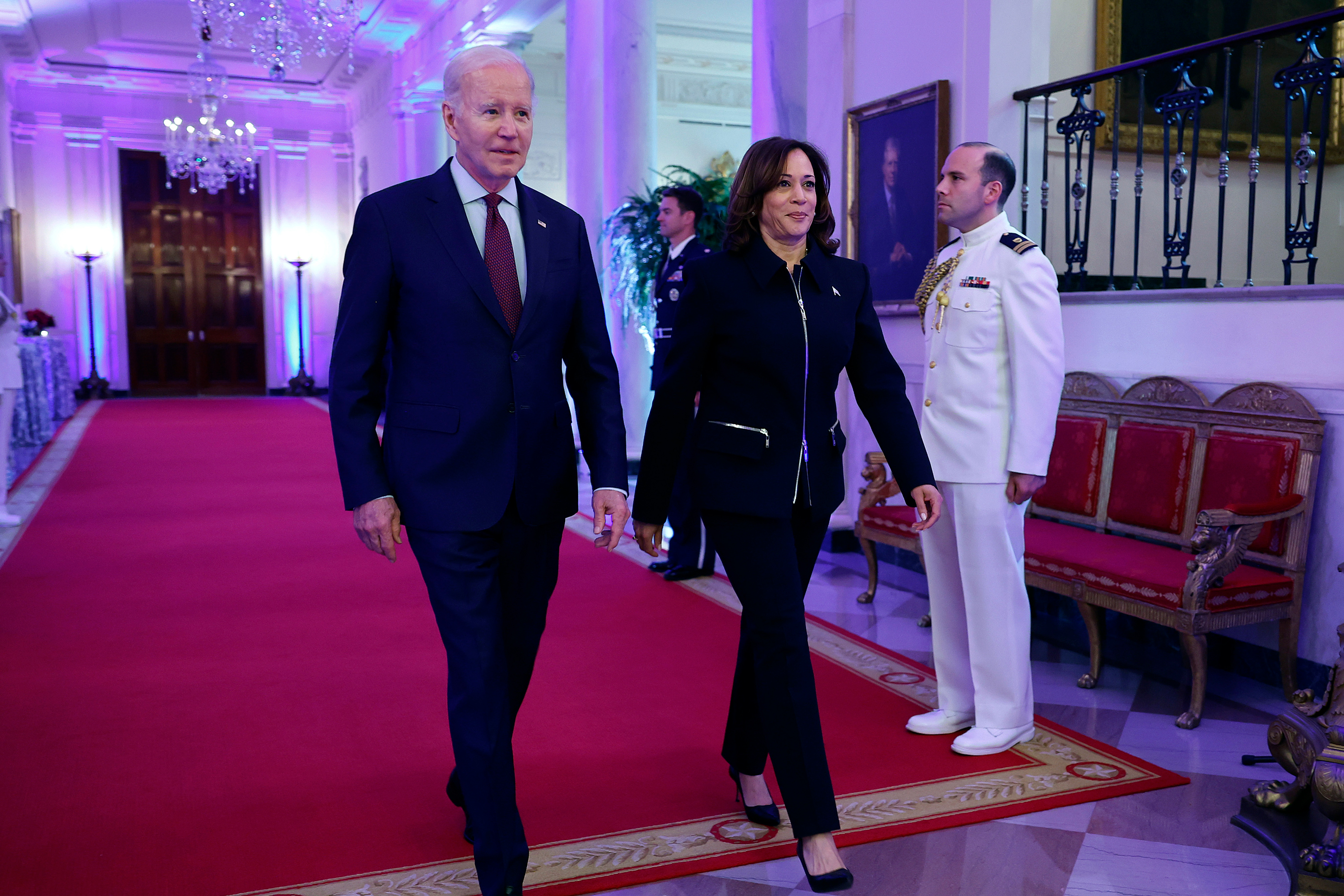 U.S. President Joe Biden with Vice President Kamala Harris.