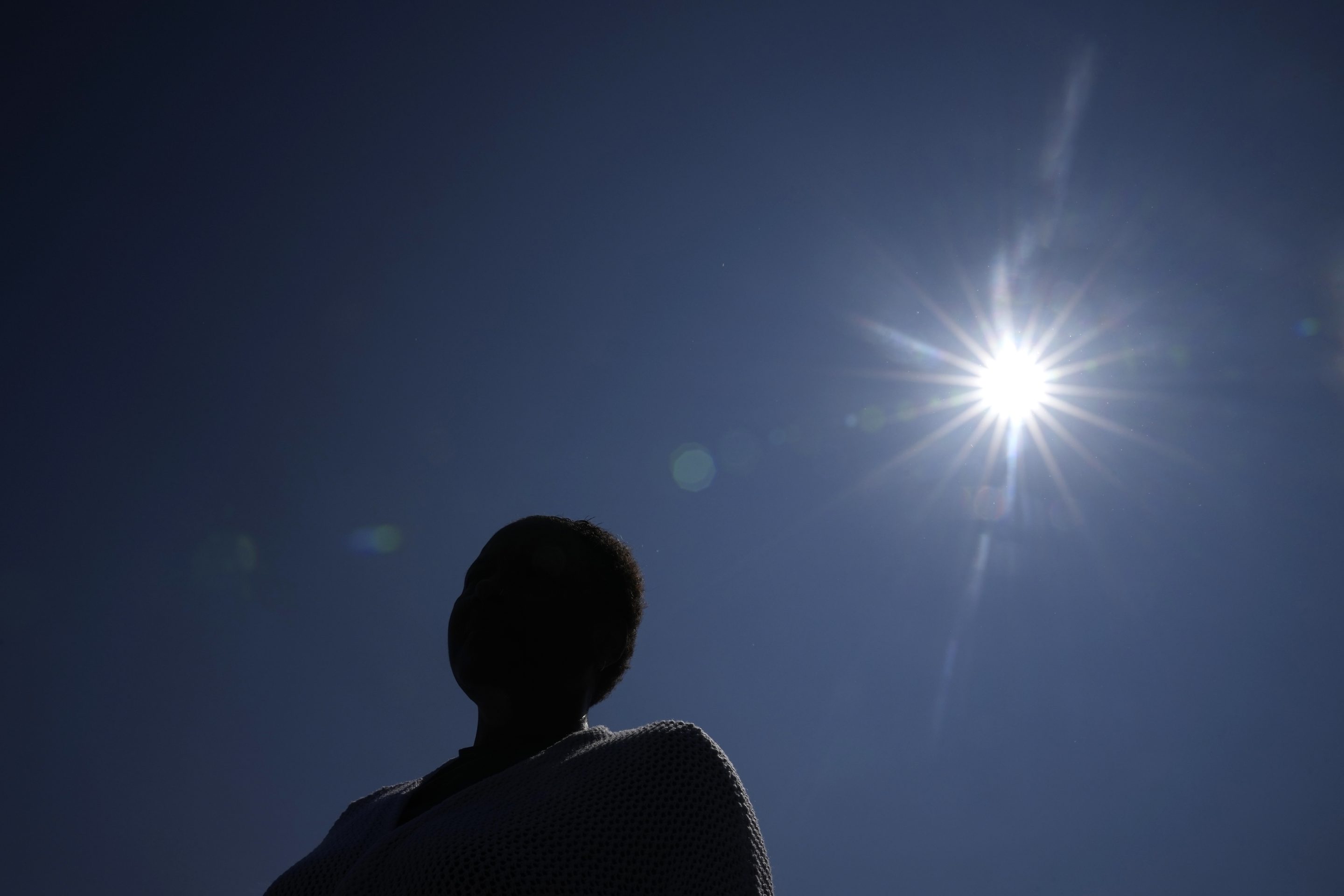 The mother of a student whose confidential sexual assault complaint was released online stands outside the Minneapolis Public Schools offices, on June 1, 2023, in Minneapolis.