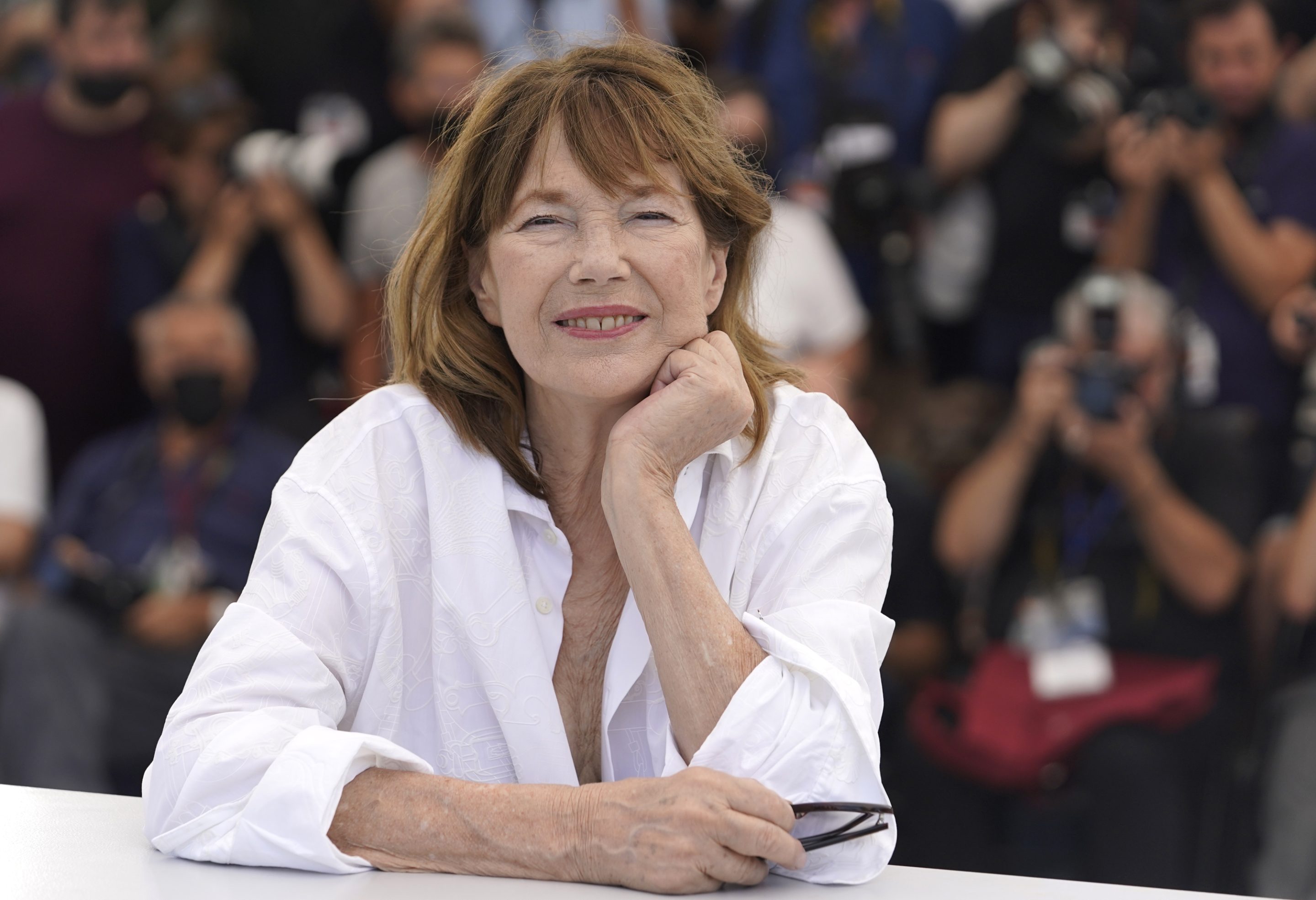 Jane Birkin in Cannes, southern France, in July 2021.