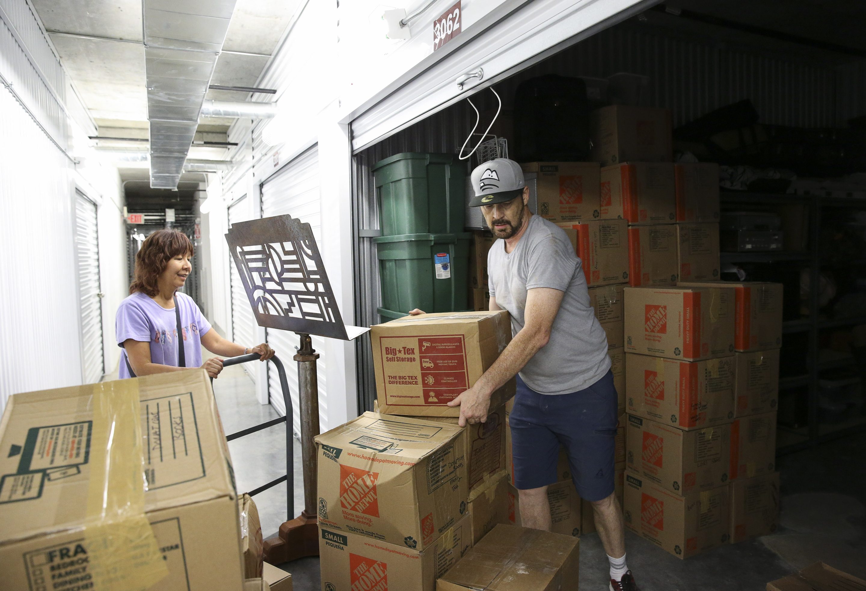 Prices are falling at self-storage facilities.