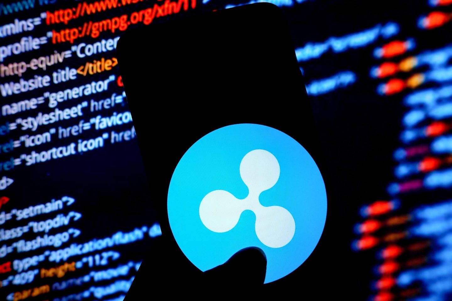 Illustration of XRP logo