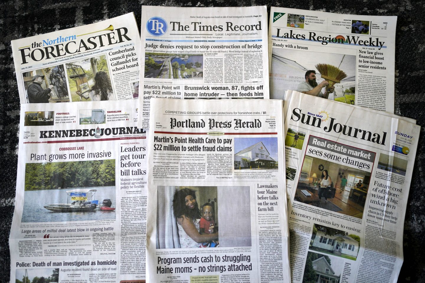Maine newspapers