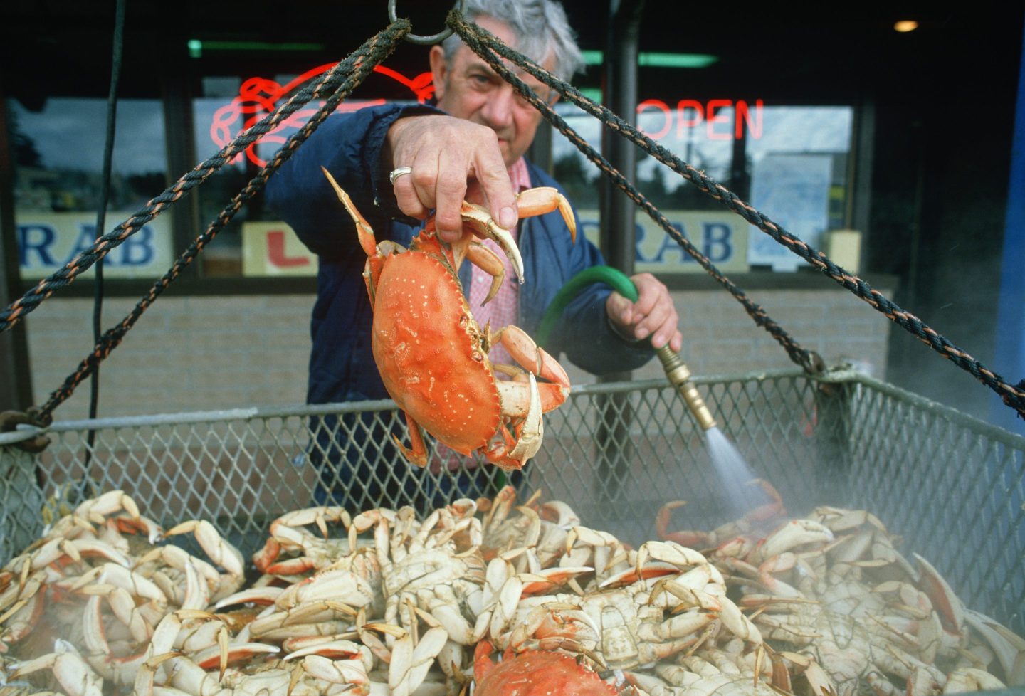 Oregon crab vendor